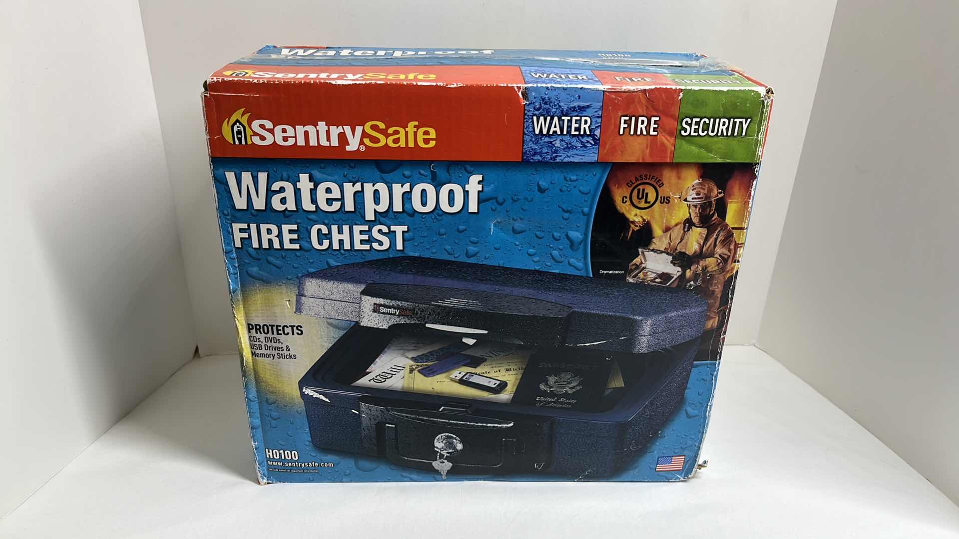 Photo 1 of NEW SENTRY SAFE WATERPROOF FIRE CHEST 0.17 CU FT MODEL H0100