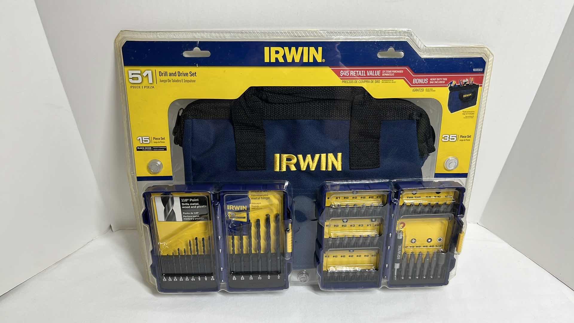 Photo 1 of NEW IRWIN 51 PC DRILL & DRIVE SET MODEL 1806903