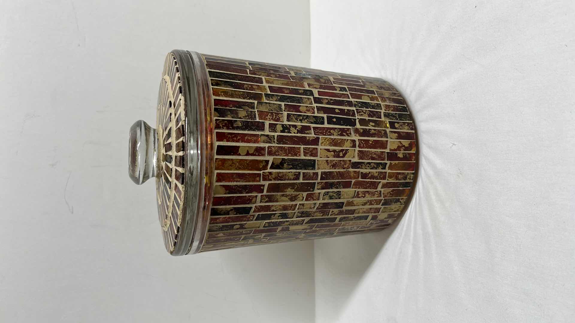 Photo 1 of MOSAIC GLASS JAR H9.5”