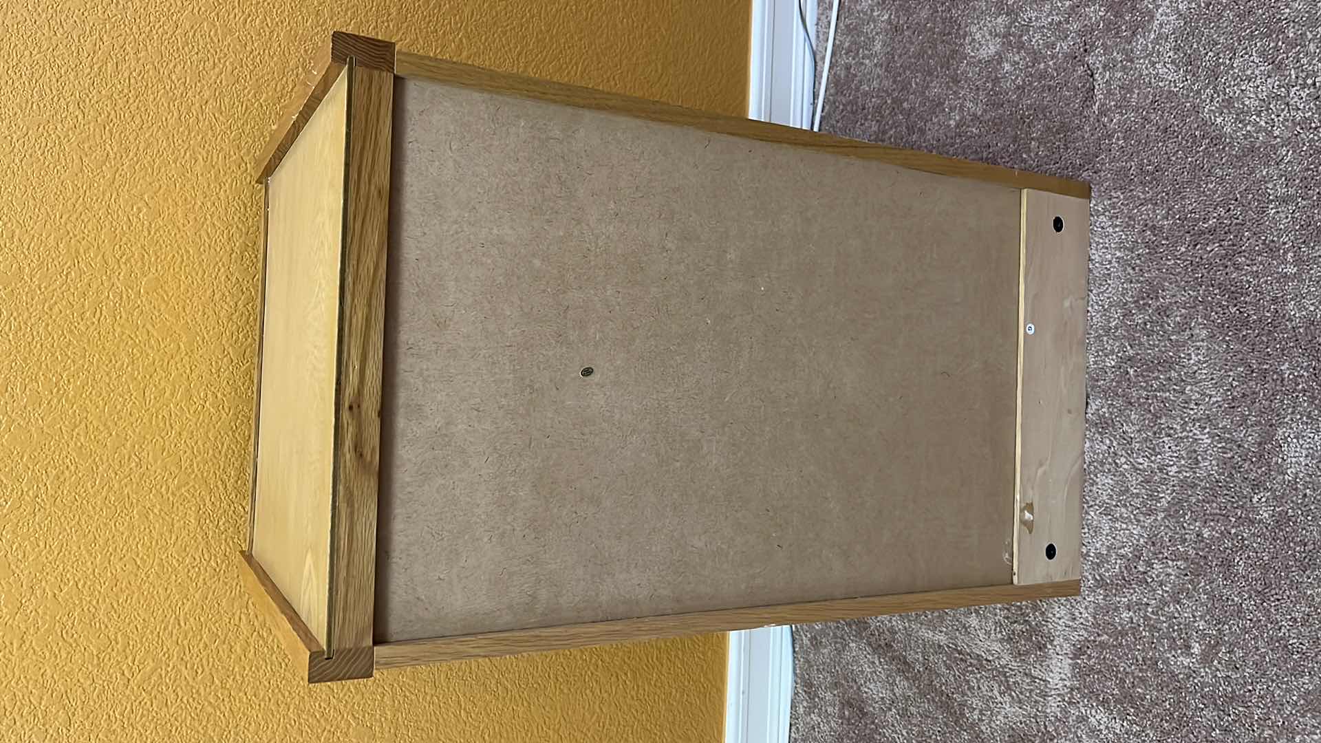 Photo 6 of 2-DRAWER WOOD FILING CABINET W HANGING FOLDER FRAMES  15.75”X 16” H28”