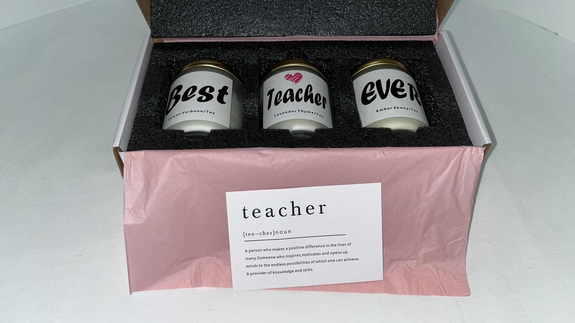 Photo 4 of NEW TEACHER APPRECIATION SCENTED CANDLE SET