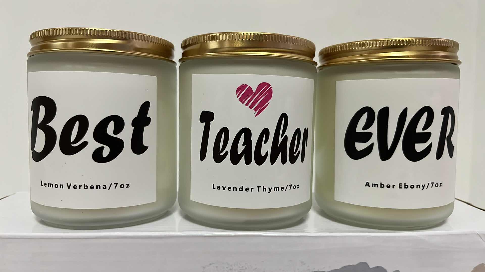 Photo 1 of NEW TEACHER APPRECIATION SCENTED CANDLE SET