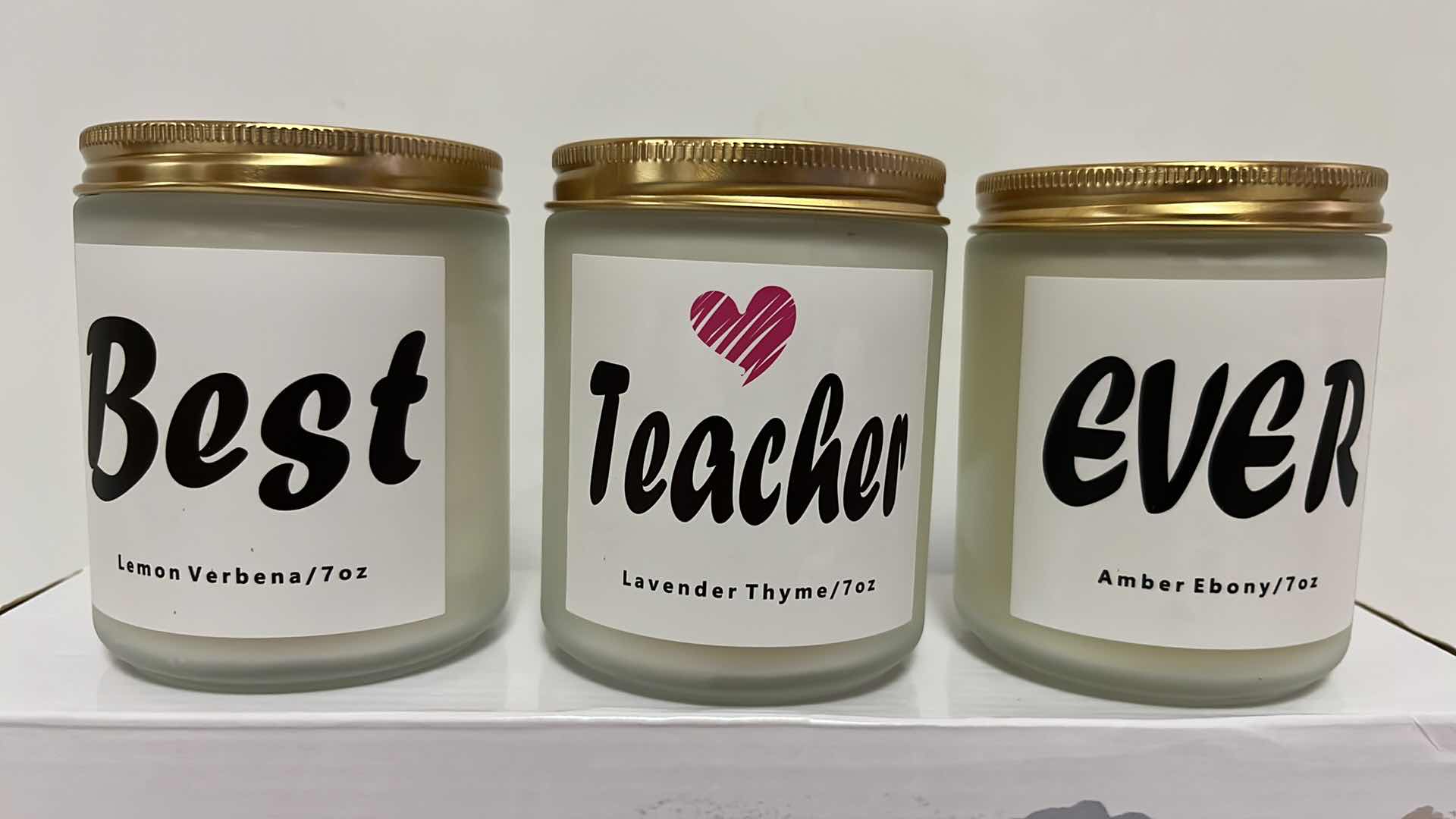 Photo 1 of NEW TEACHER APPRECIATION SCENTED CANDLE SET