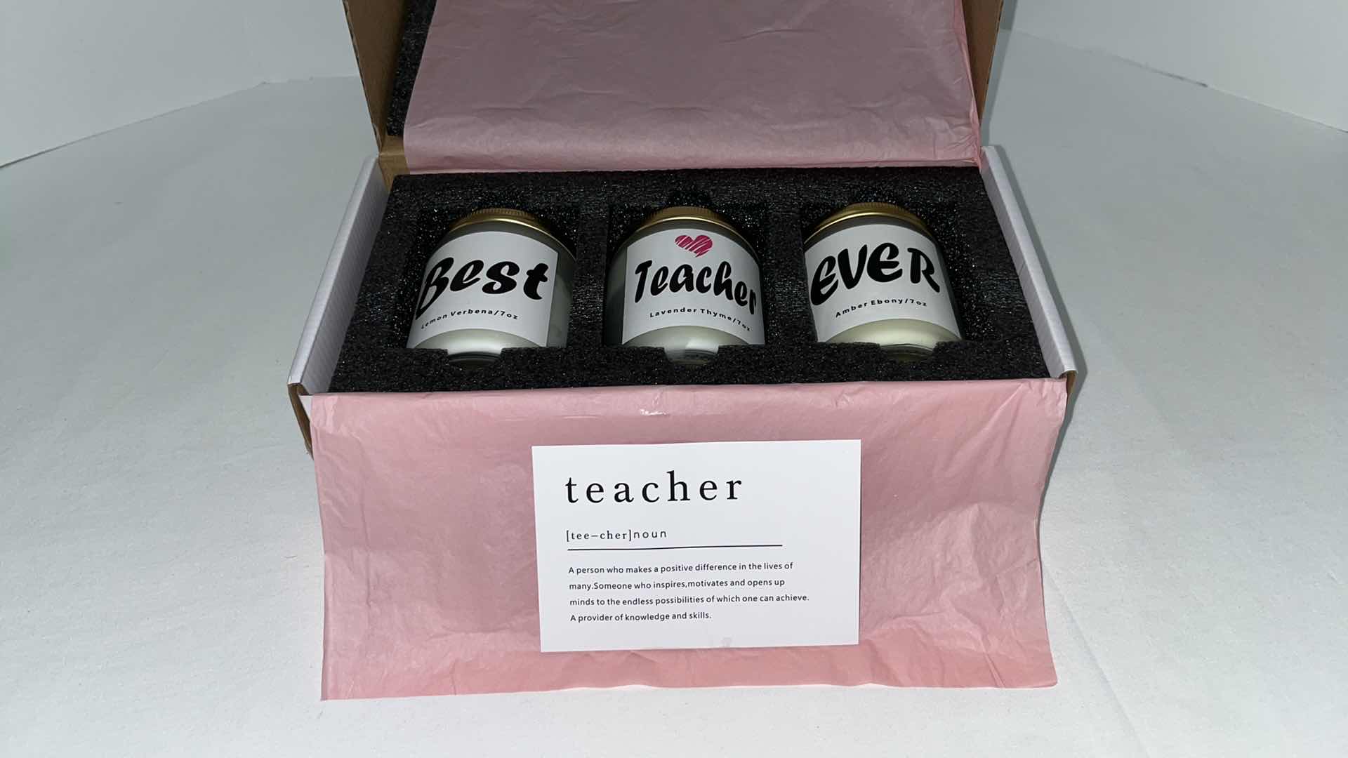 Photo 4 of NEW TEACHER APPRECIATION SCENTED CANDLE SET