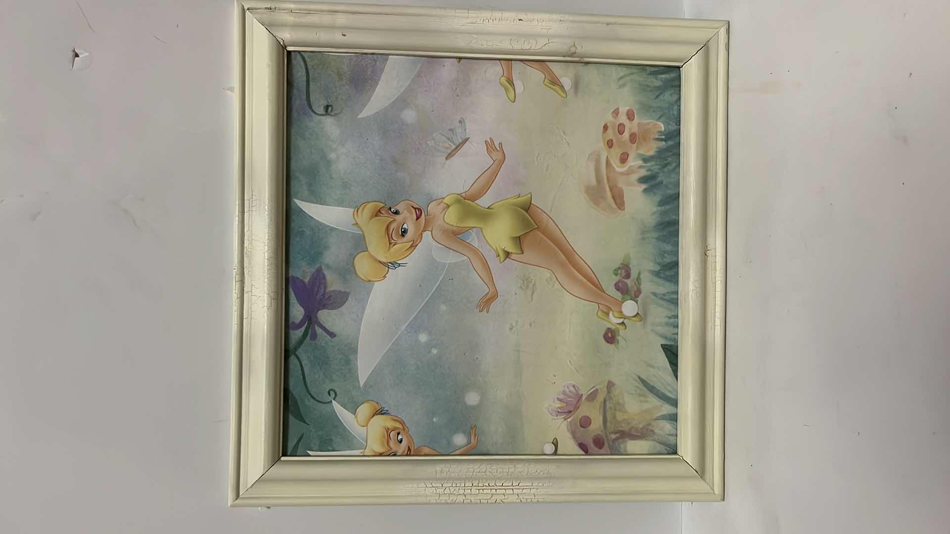 Photo 2 of TINKERBELL FRAMED ART 12” X 12” (2)