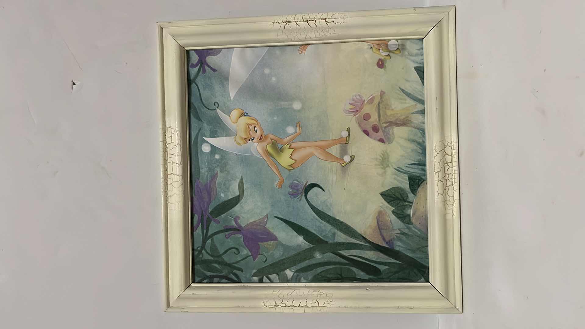 Photo 3 of TINKERBELL FRAMED ART 12” X 12” (2)