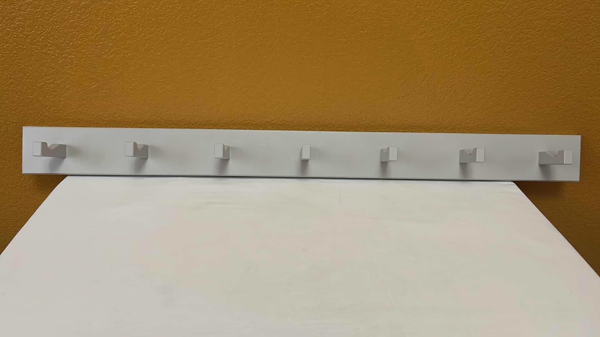 Photo 1 of IKEA KUBBIS WALL MOUNTED COAT RACK W 7 HOOKS 41.25” X 3.5” MODEL 18995