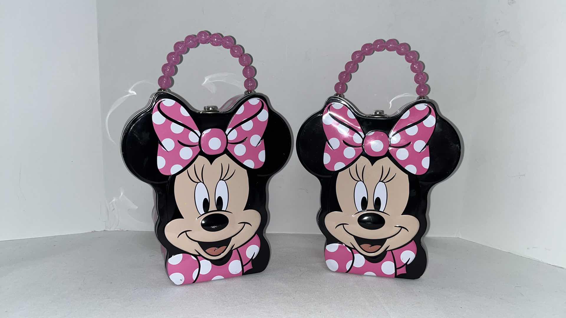 Photo 1 of MINNIE MOUSE TIN LUNCH BOXES (2) 7” X 2.5” H8”