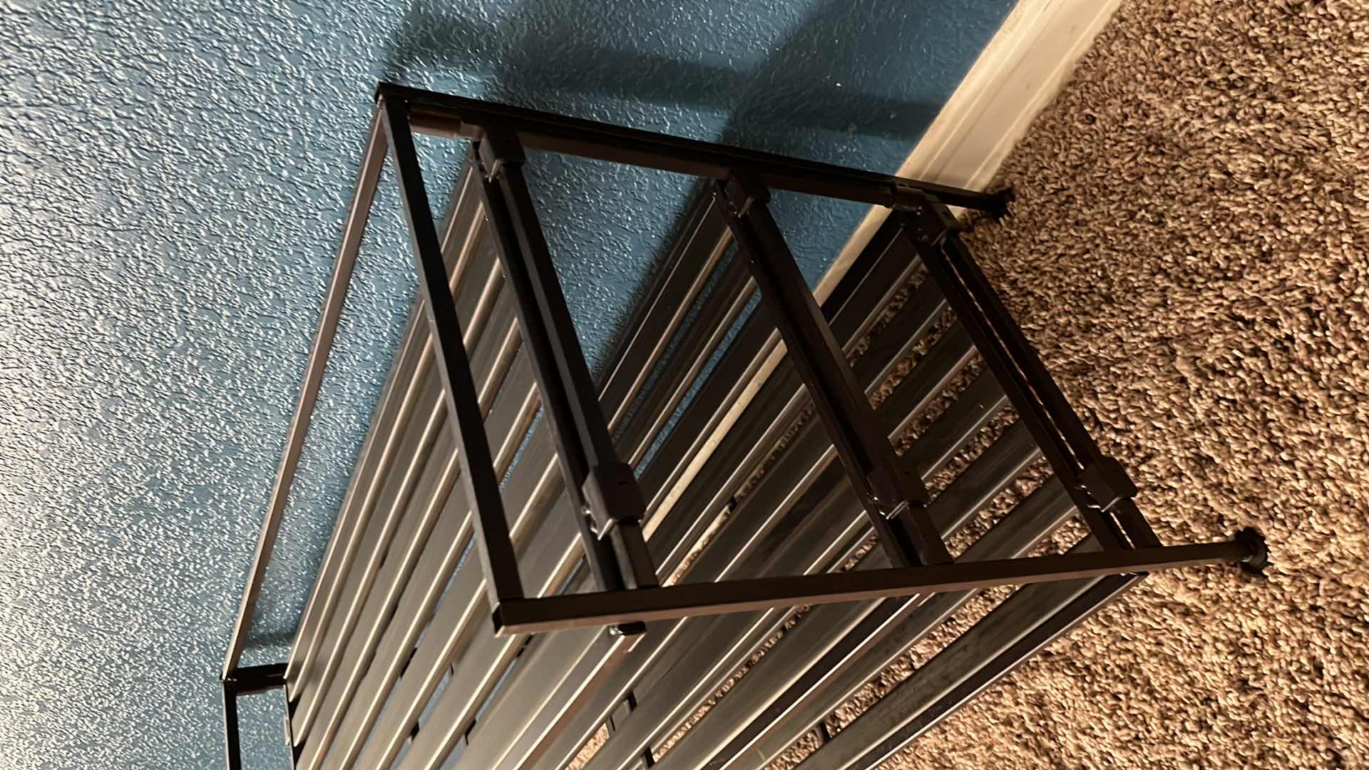 Photo 3 of ESPRESSO METAL SHOE RACK 12.25” X 26.5” H18.5”