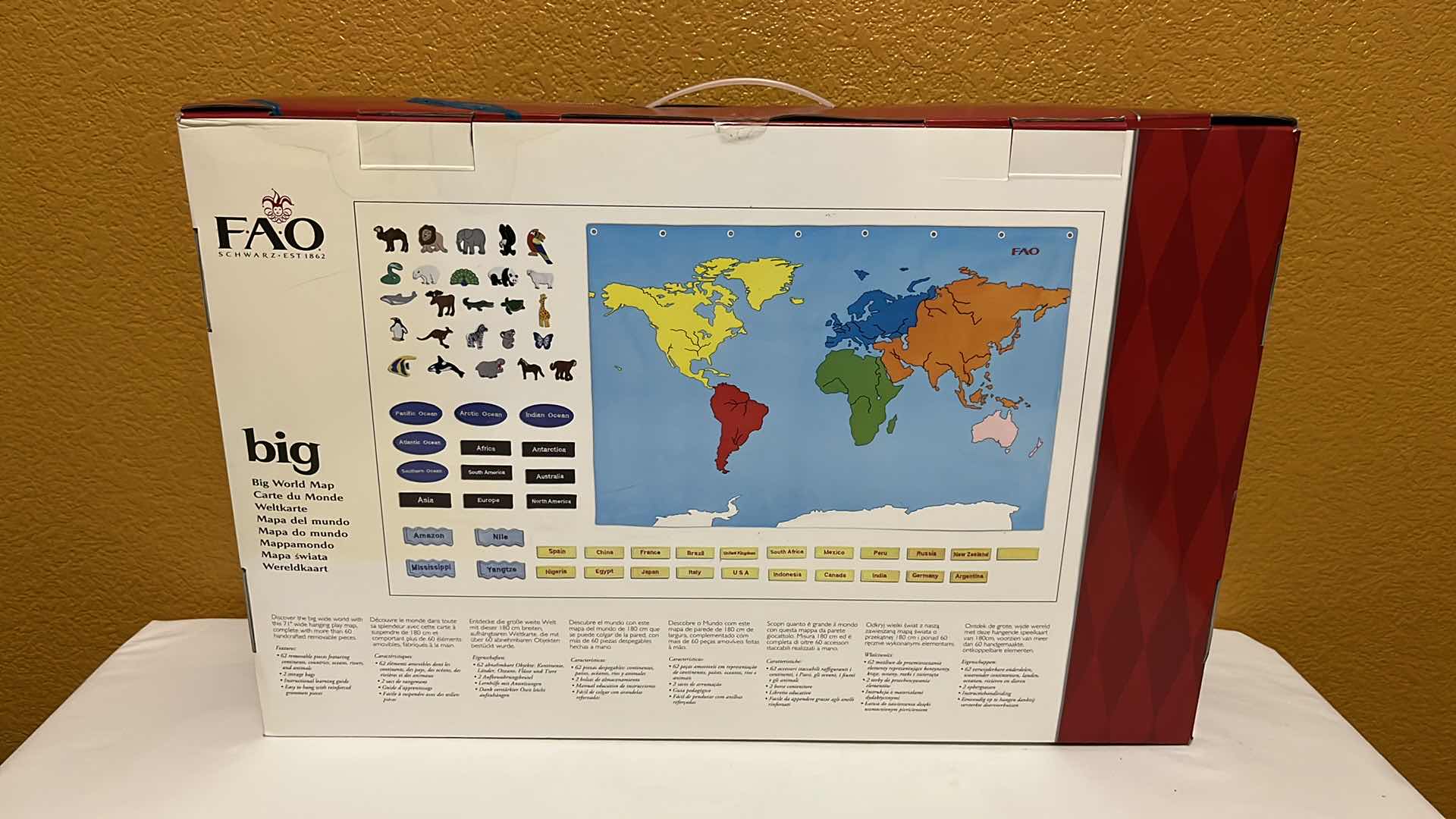 Photo 3 of NEW FAO BIG WORLD MAP 60+ PIECES