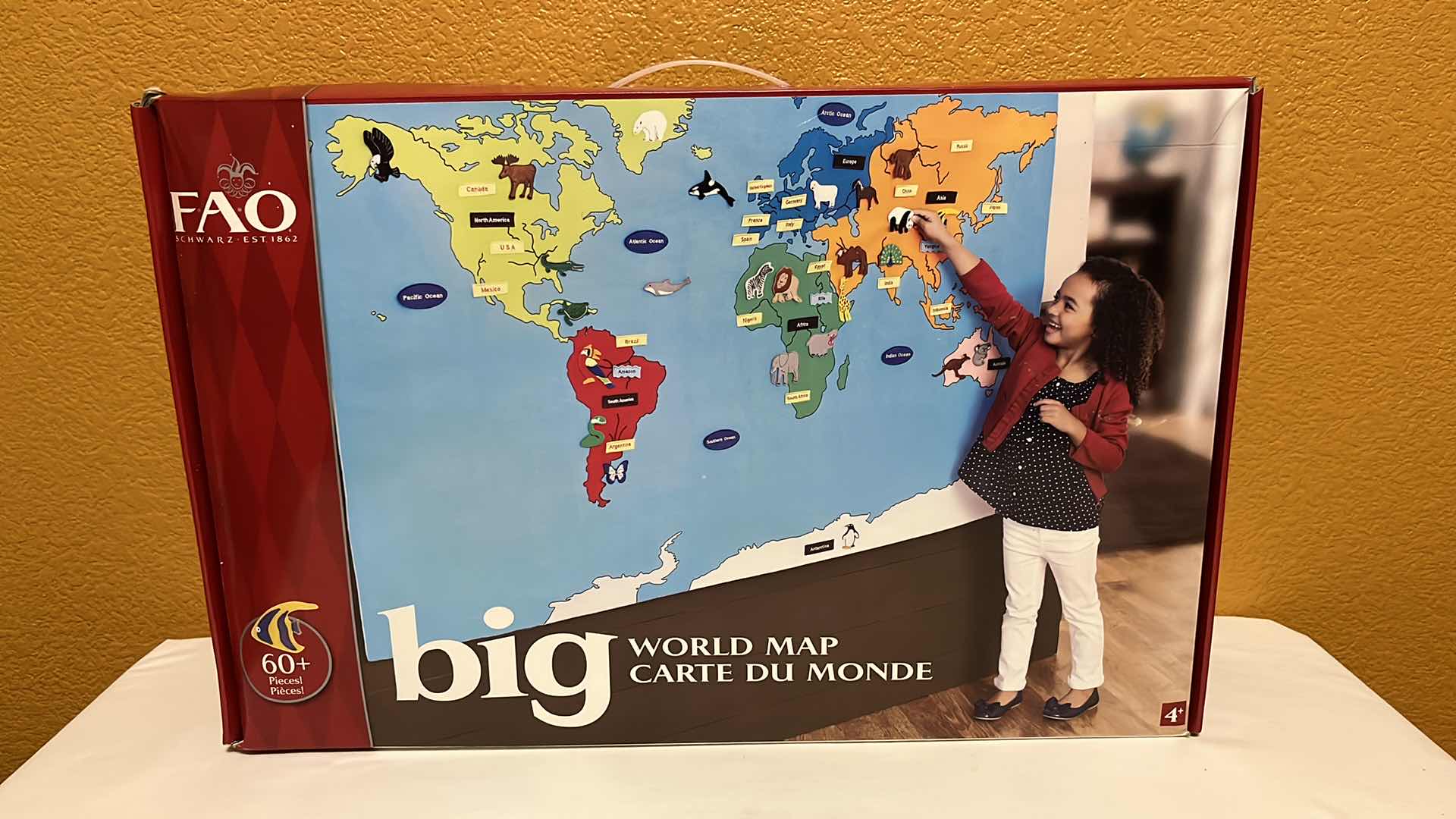Photo 1 of NEW FAO BIG WORLD MAP 60+ PIECES