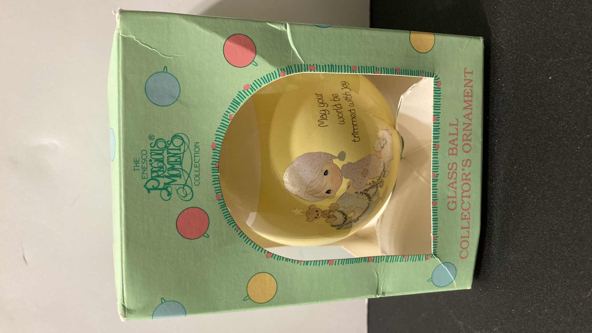 Photo 2 of PRECIOUS MOMENTS GLASS BALL COLLECTORS ORNAMENT & GLASS HOLIDAY ORNAMENT