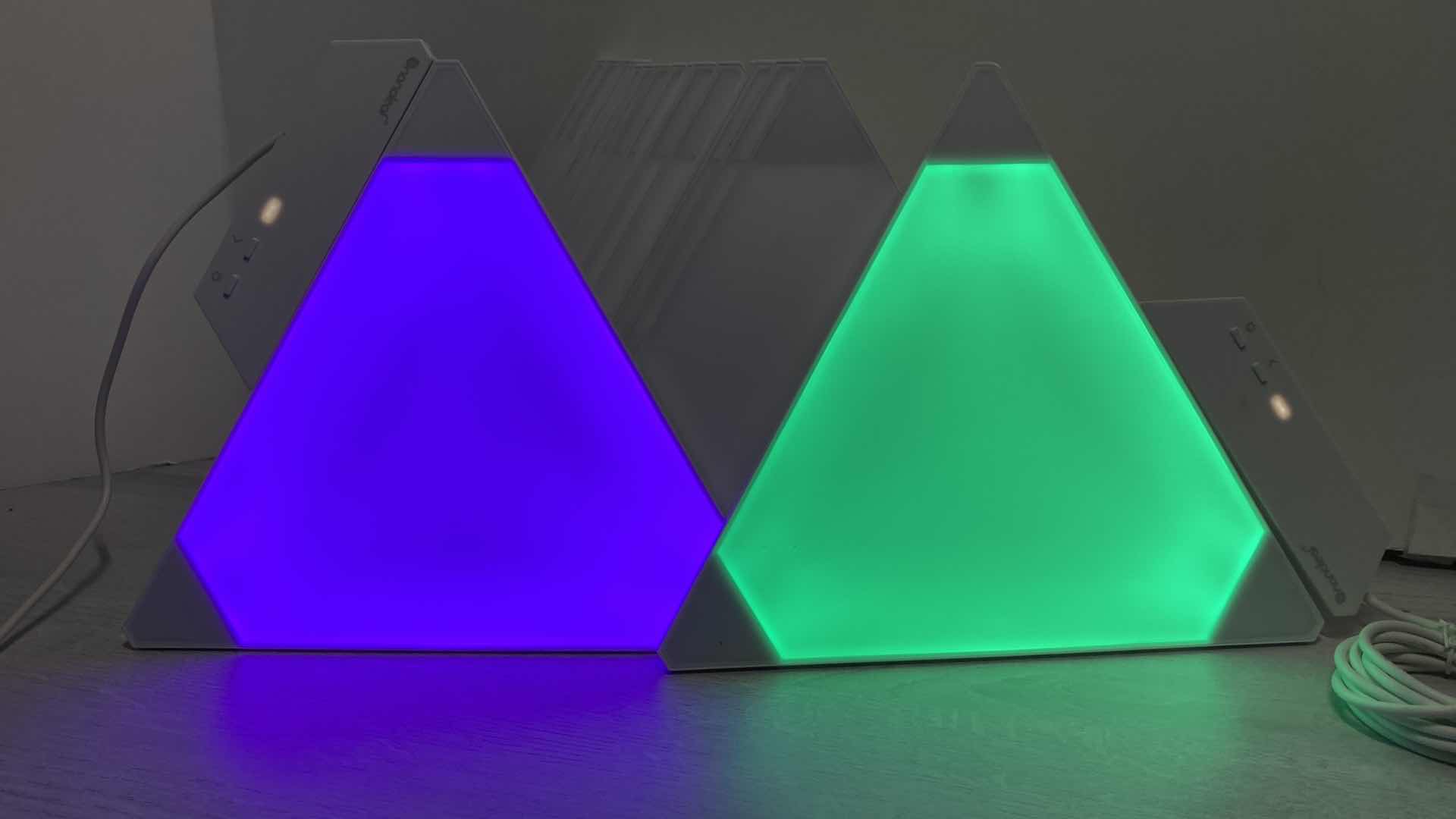 Photo 1 of NANOLEAF LIGHT PANELS NANO GRID LIMITED 1301-483A MODEL NL22/NL28 (18 PANELS) 9.5” X 8.5”