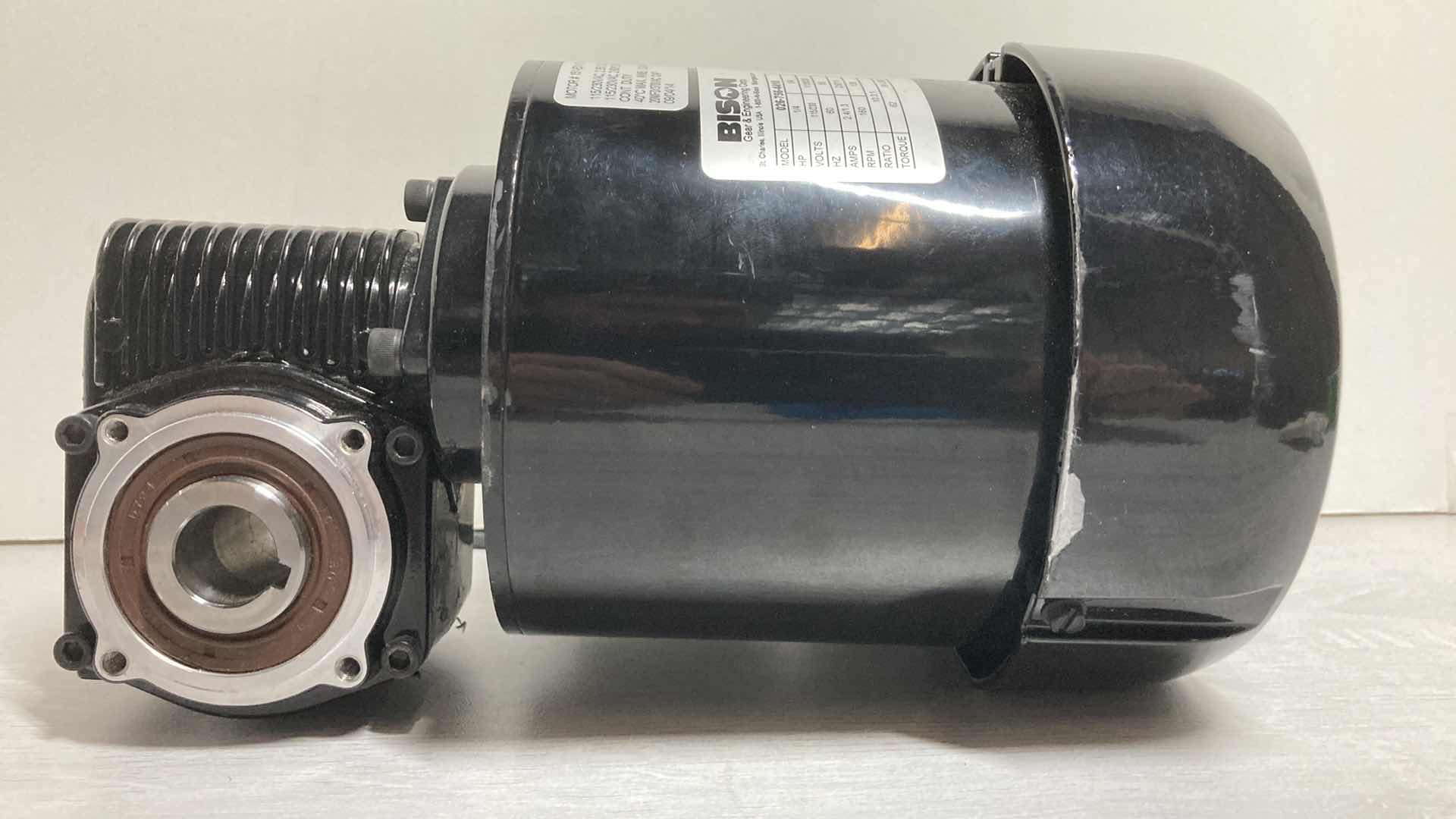 Photo 2 of BISON AC GEAR MOTOR 160RPM 1/4HP MODEL 026-756-4410