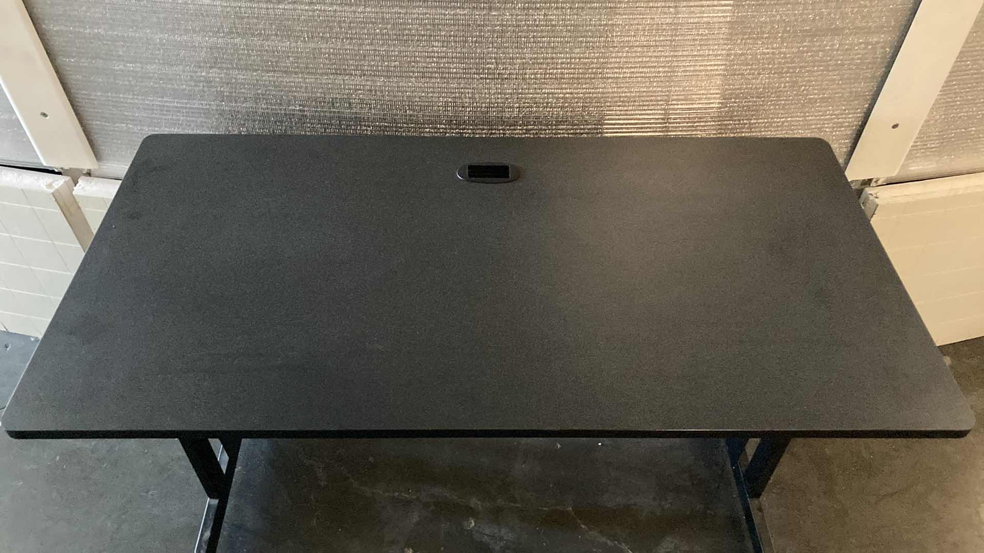 Photo 3 of BLACK METAL FRAME OFFICE DESK 47.5” X 23.5” H29.5”