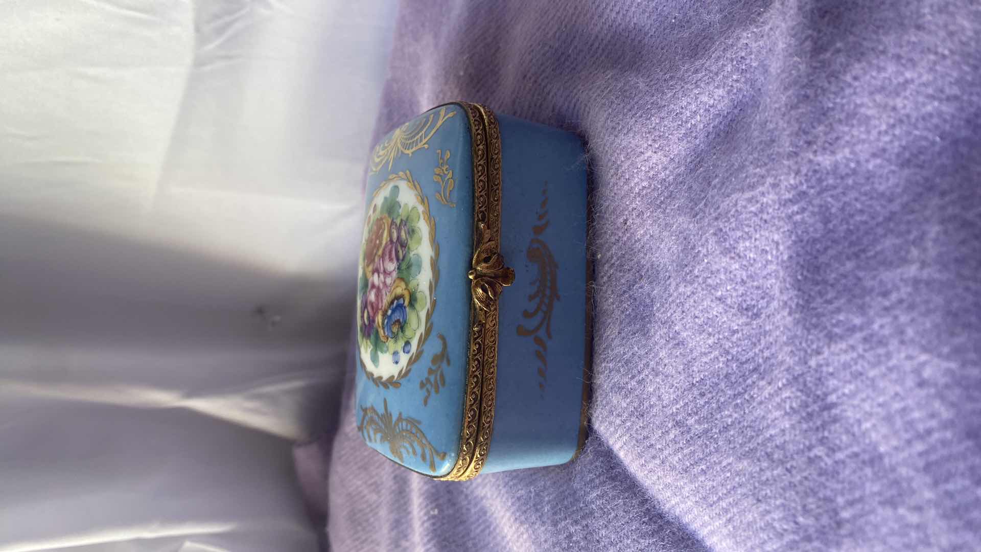 Photo 1 of PORCELAIN JEWELRY BOX