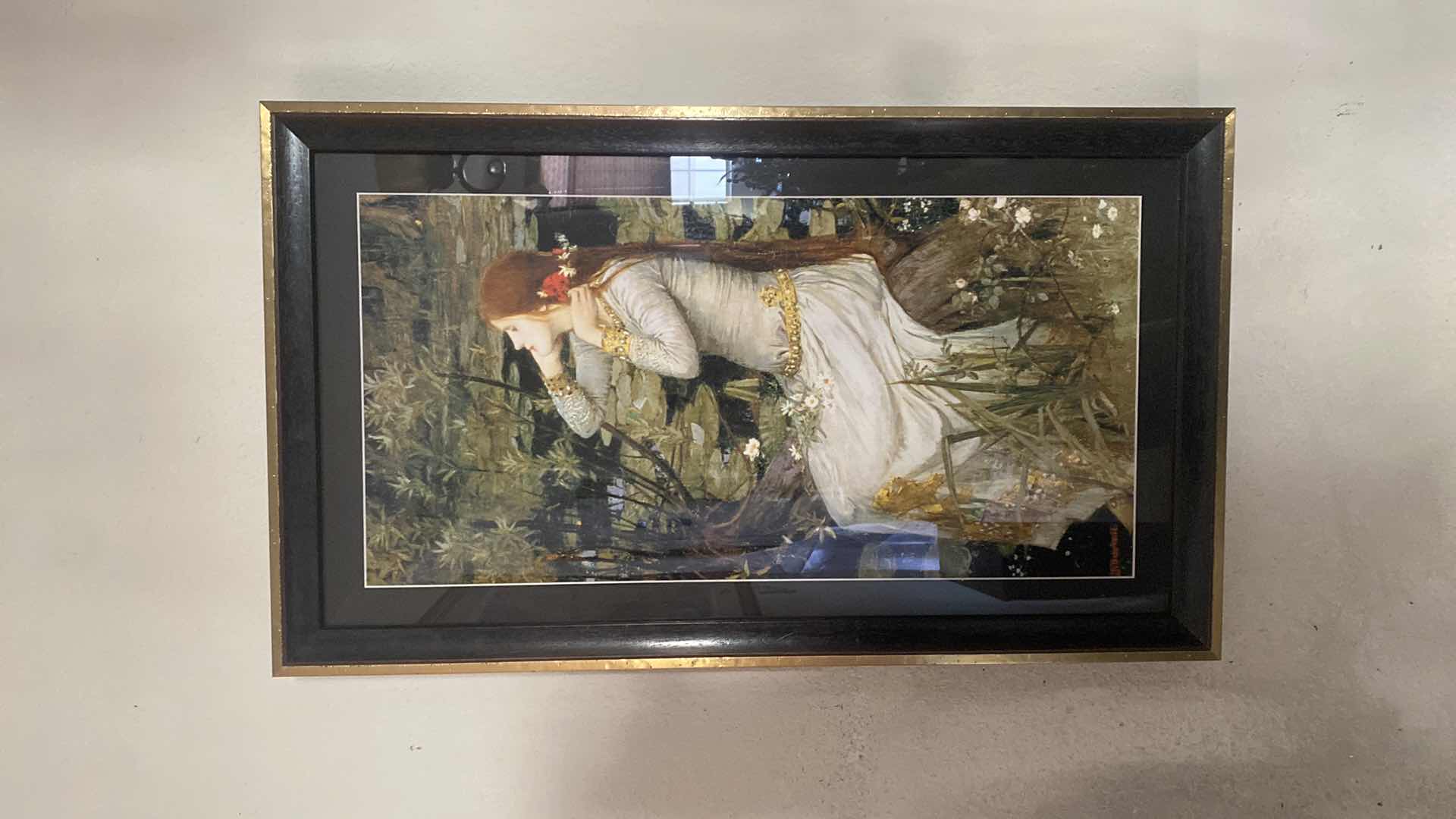 Photo 2 of JOHN WILLIAM WATERHOUSE OPHELIA 1984 WALL PICTURE 29x18