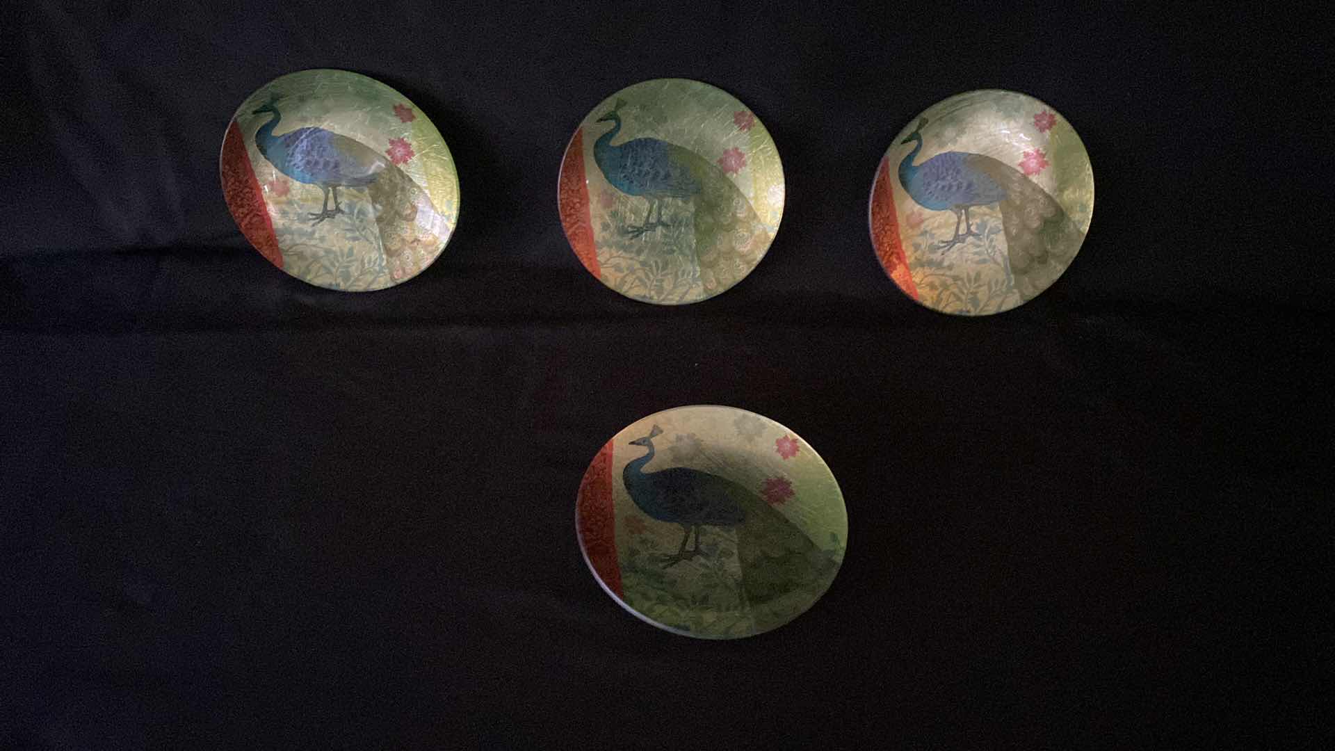 Photo 1 of PEACOCK PLATES 
 X4