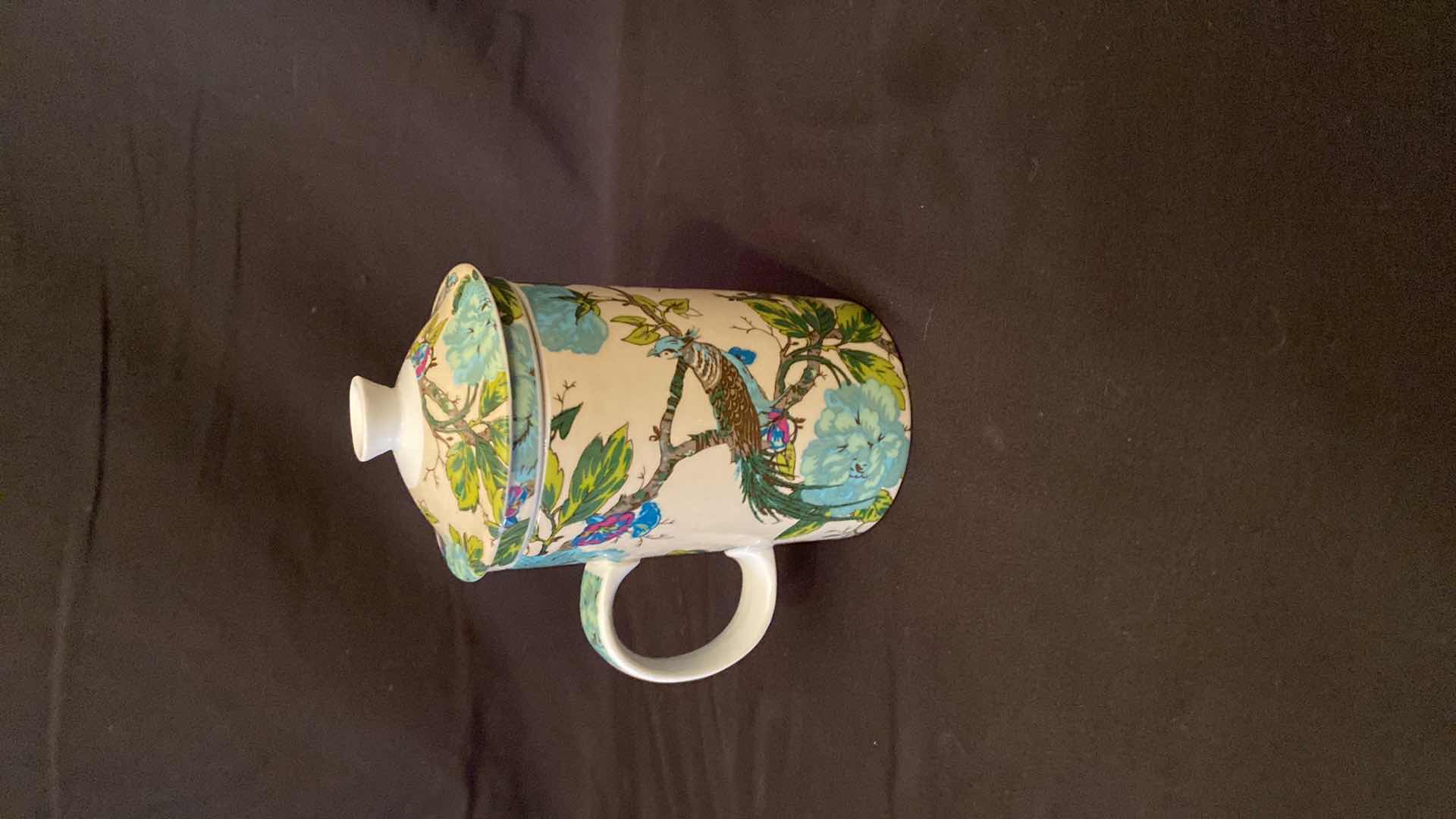 Photo 1 of VINTAGE PEACOCK TEA INFUSER CUP