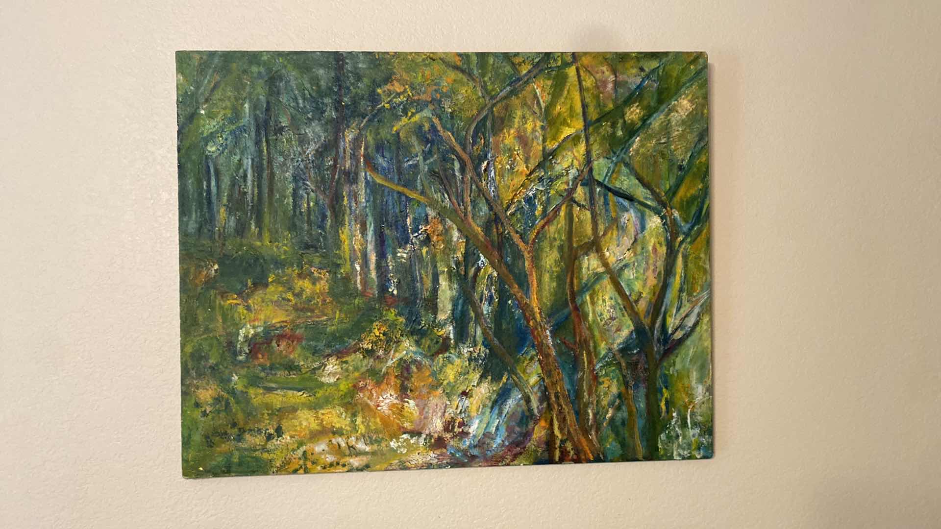 Photo 1 of OIL ON CANVAS DEPICTING THE OUTDOORS