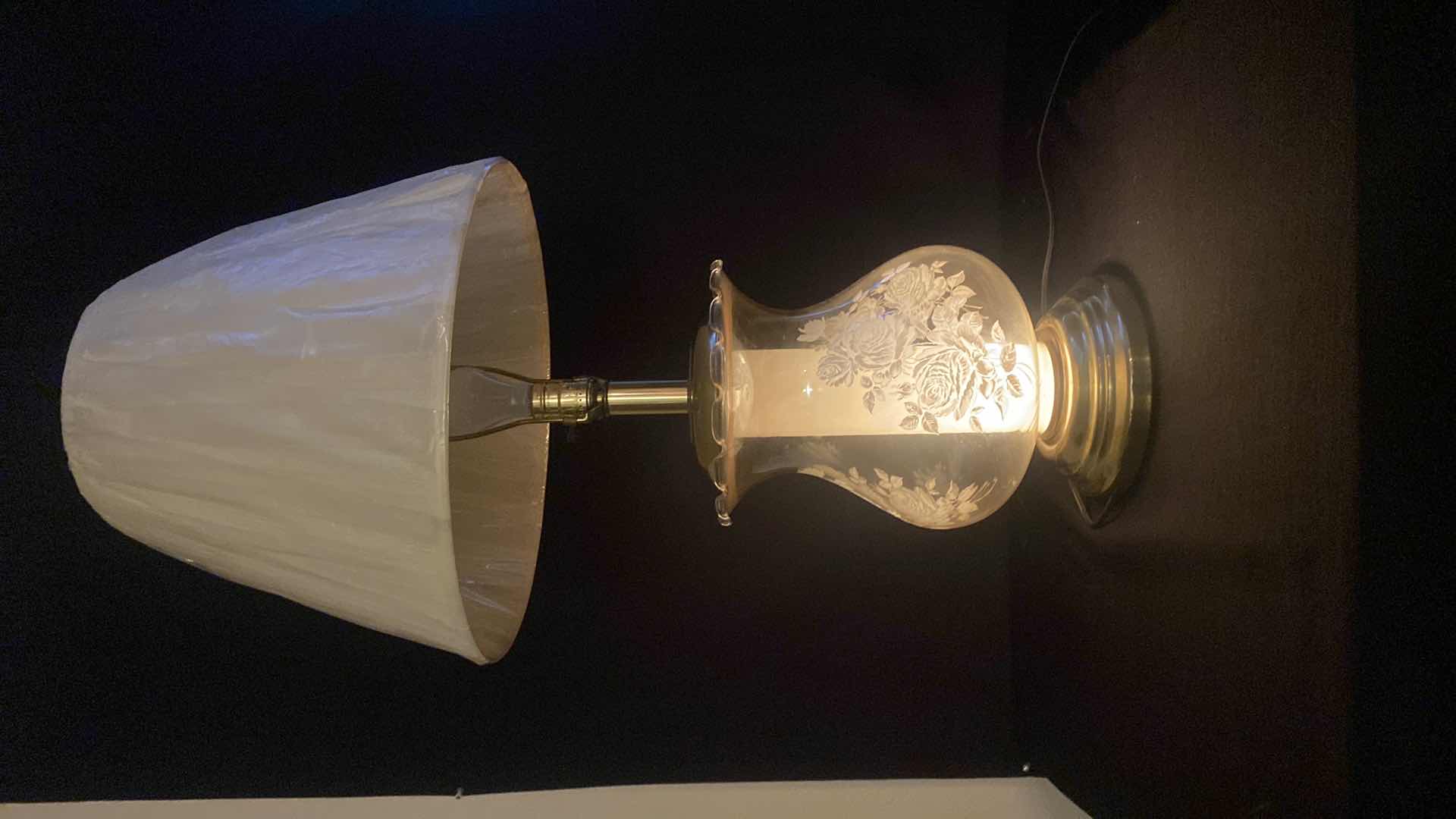 Photo 1 of LAMP WITH CLEAR BASE