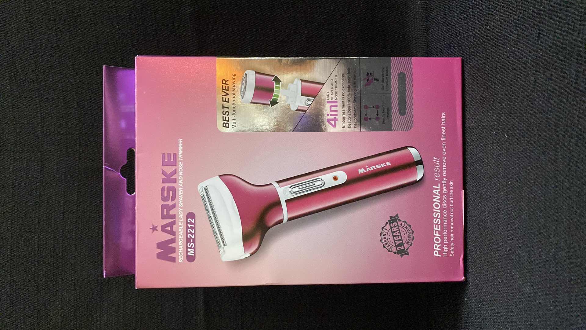 Photo 2 of MARSKE RECHARGEABLE LADY SHAVER AND TRIMMER