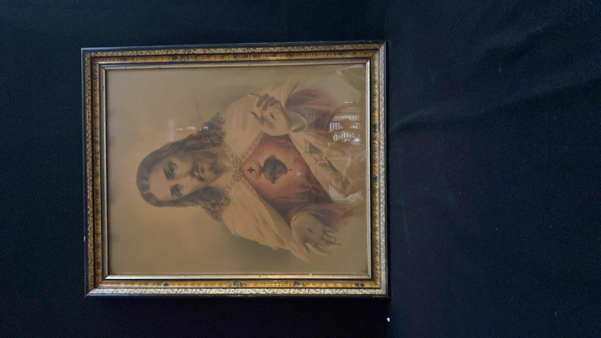 Photo 1 of "SACRED HEART OF JESUS"FRAMED PRINT