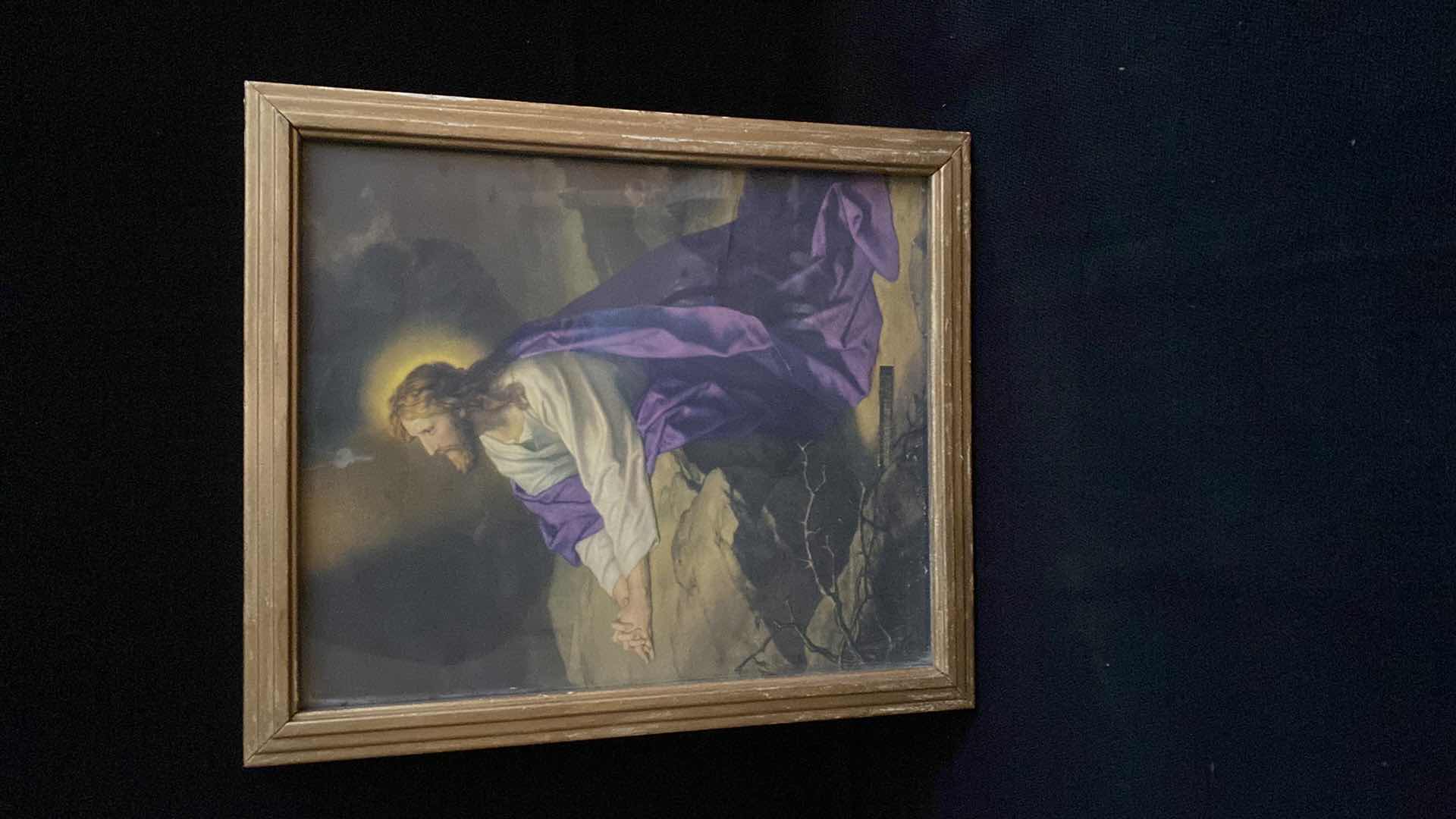 Photo 1 of GERFFERT COLLECTION- "CHRIST IN GETHSEMANE GARDEN" FRAMED PRIN
13.5 x 12