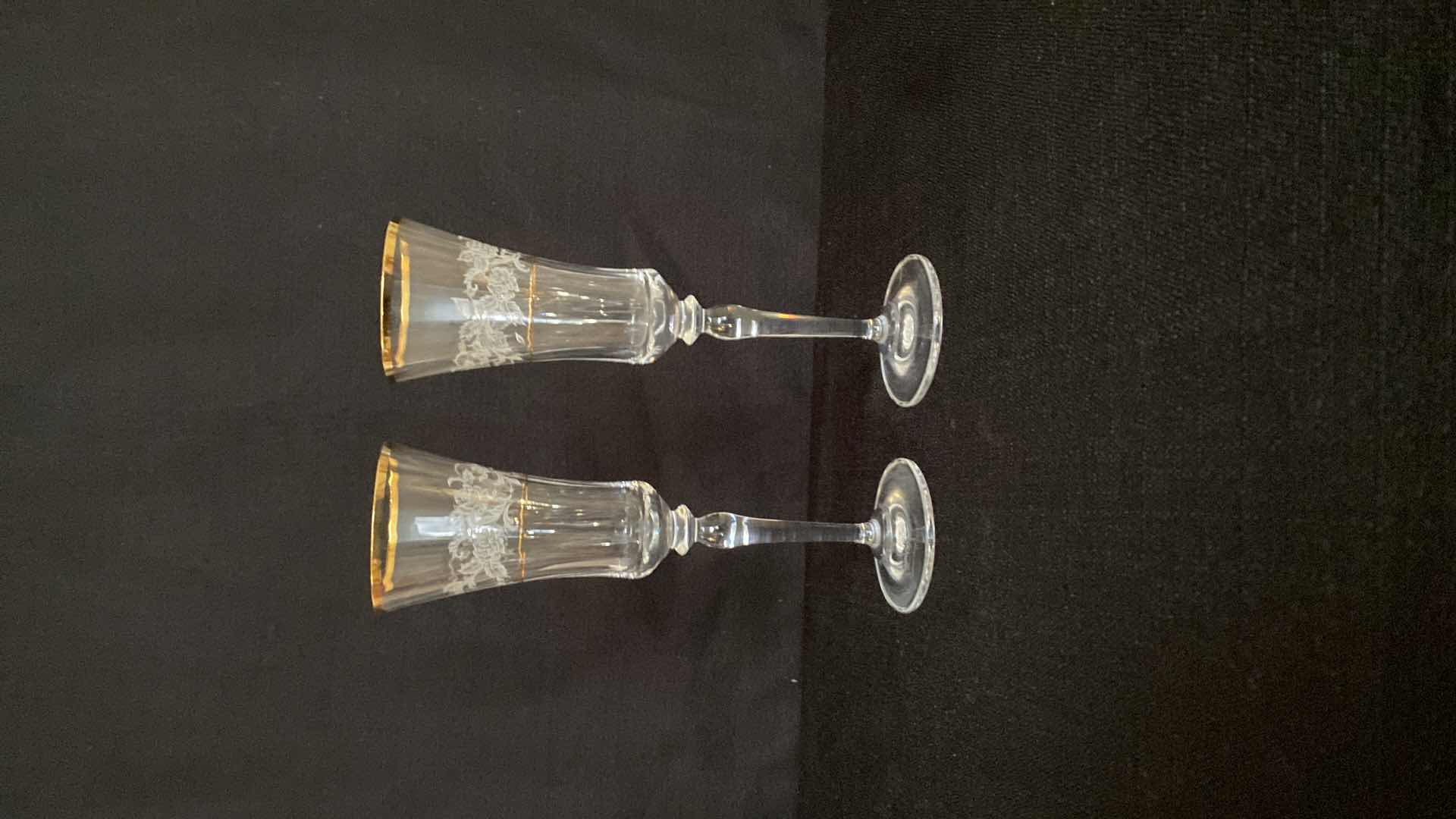 Photo 1 of 2 MIKASA ANTIQUE LACE GOBLETS