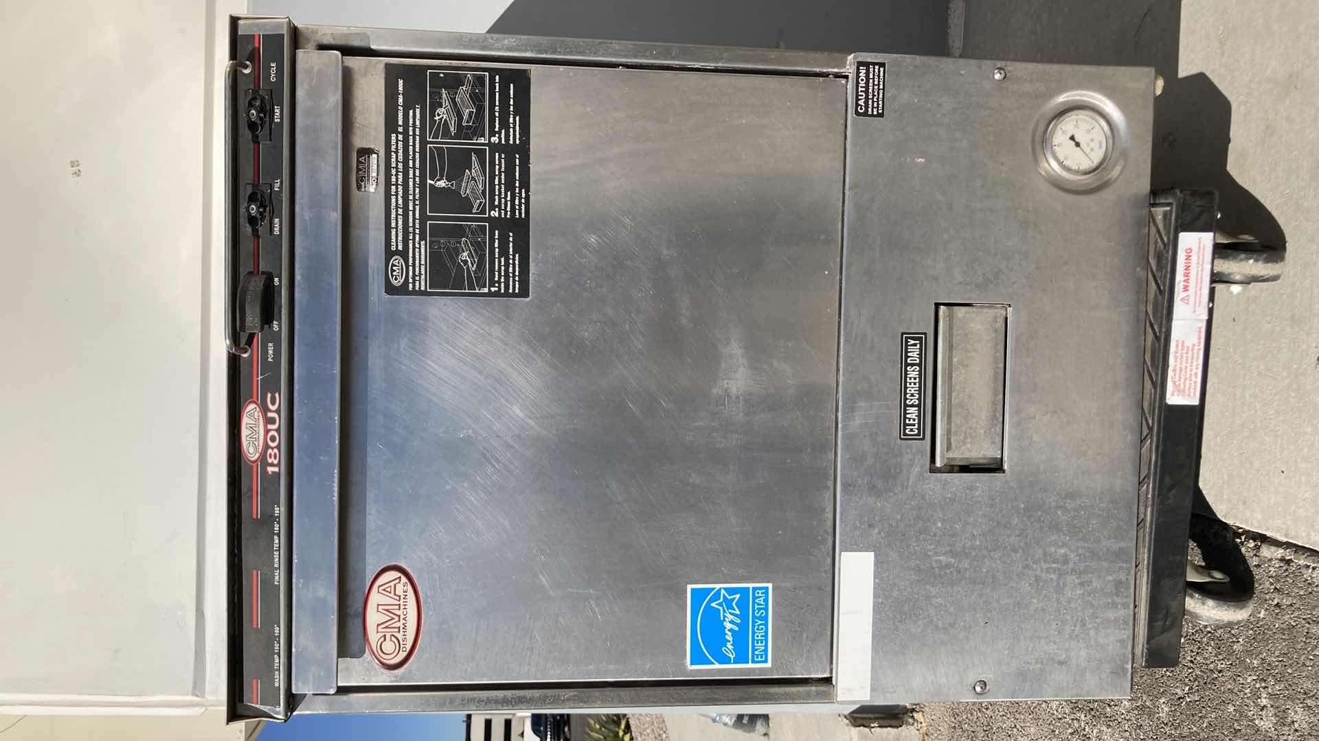 Photo 1 of CMA DISH MACHINES COMMERCIAL DISHWASHER MODEL 180UC (HARDWIRED)
