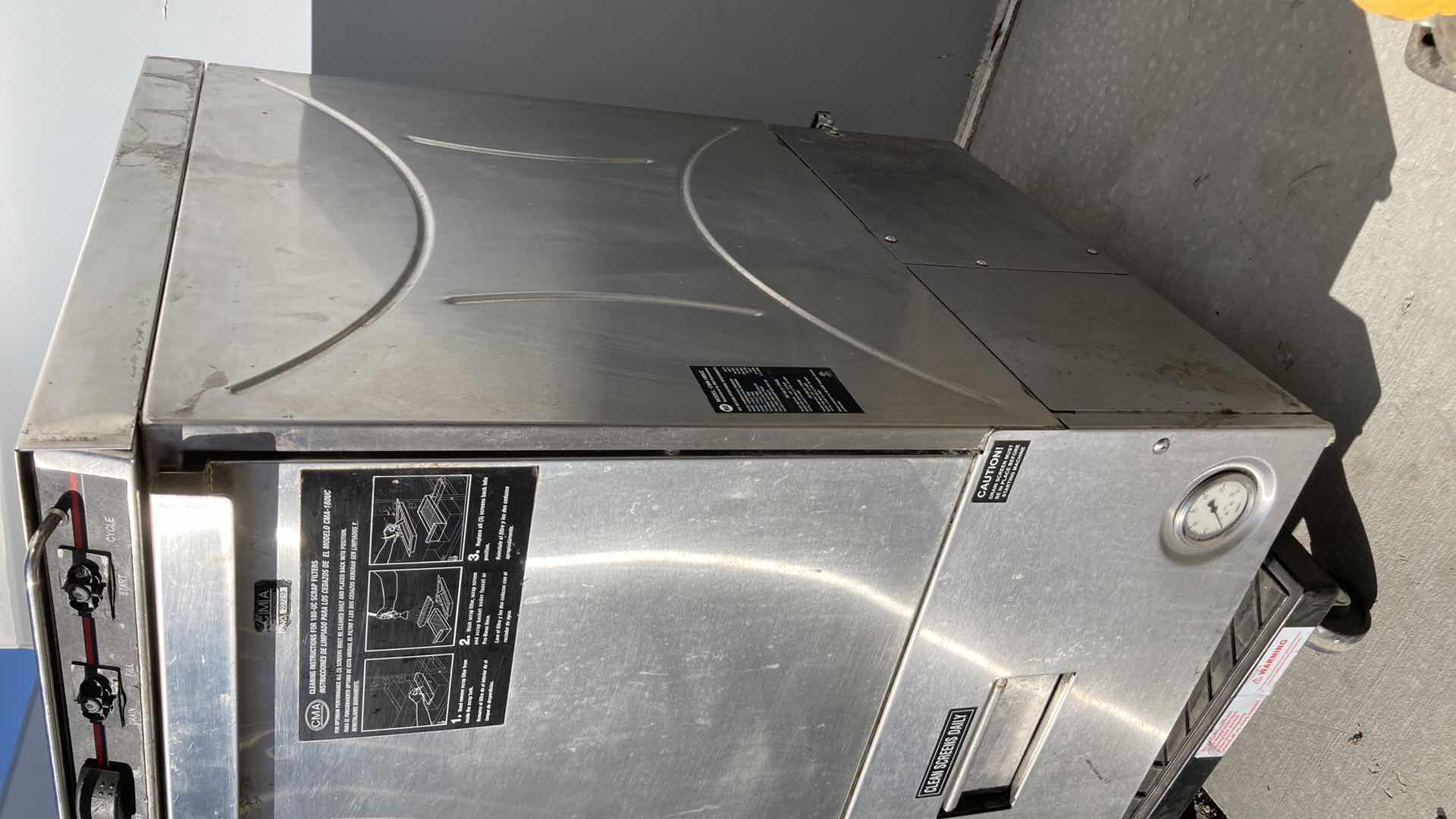 Photo 3 of CMA DISH MACHINES COMMERCIAL DISHWASHER MODEL 180UC (HARDWIRED)