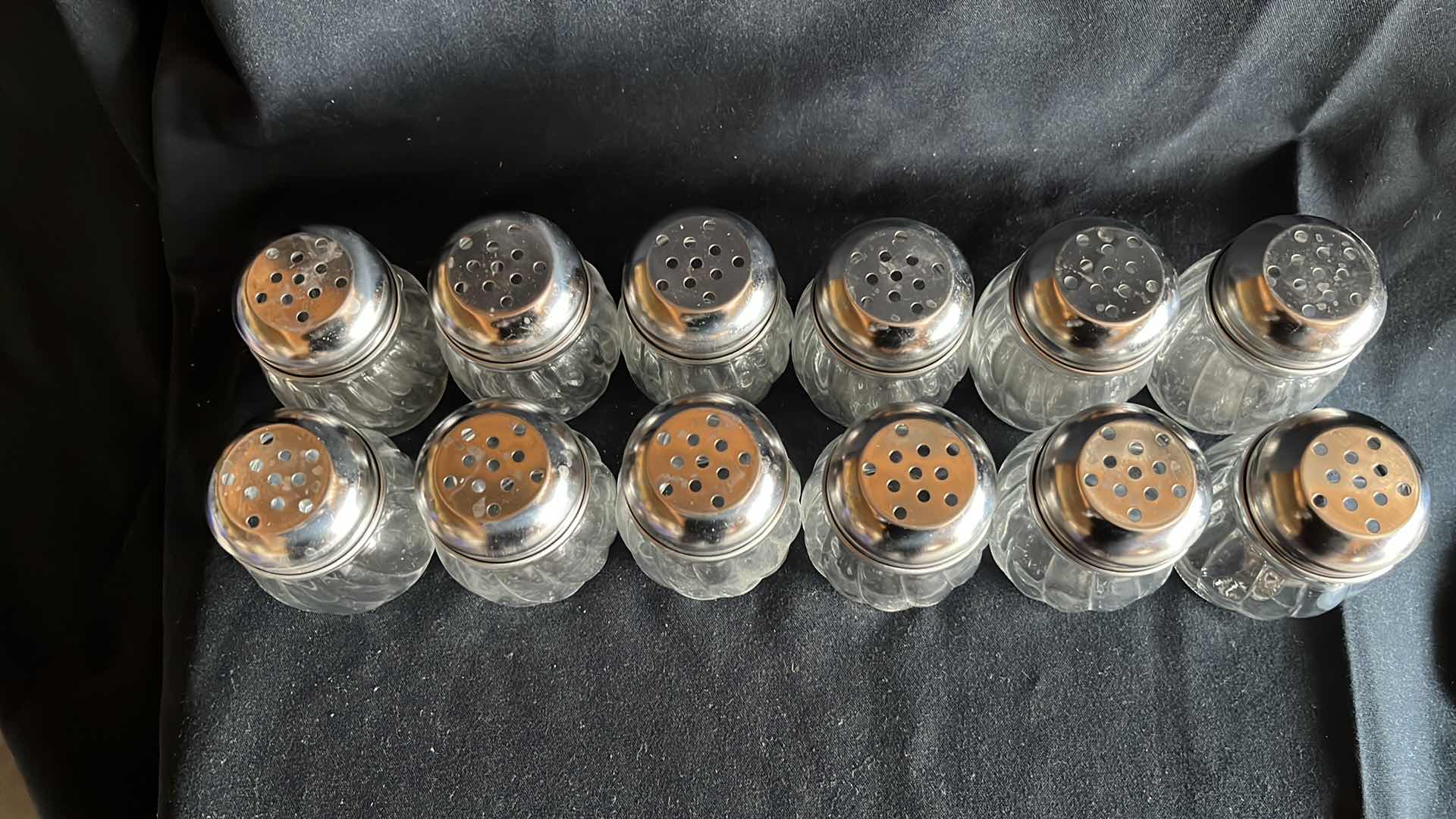 Photo 4 of GLASS CHEESE SHAKER W PERFORATED CHROME-PLATED LID (12)