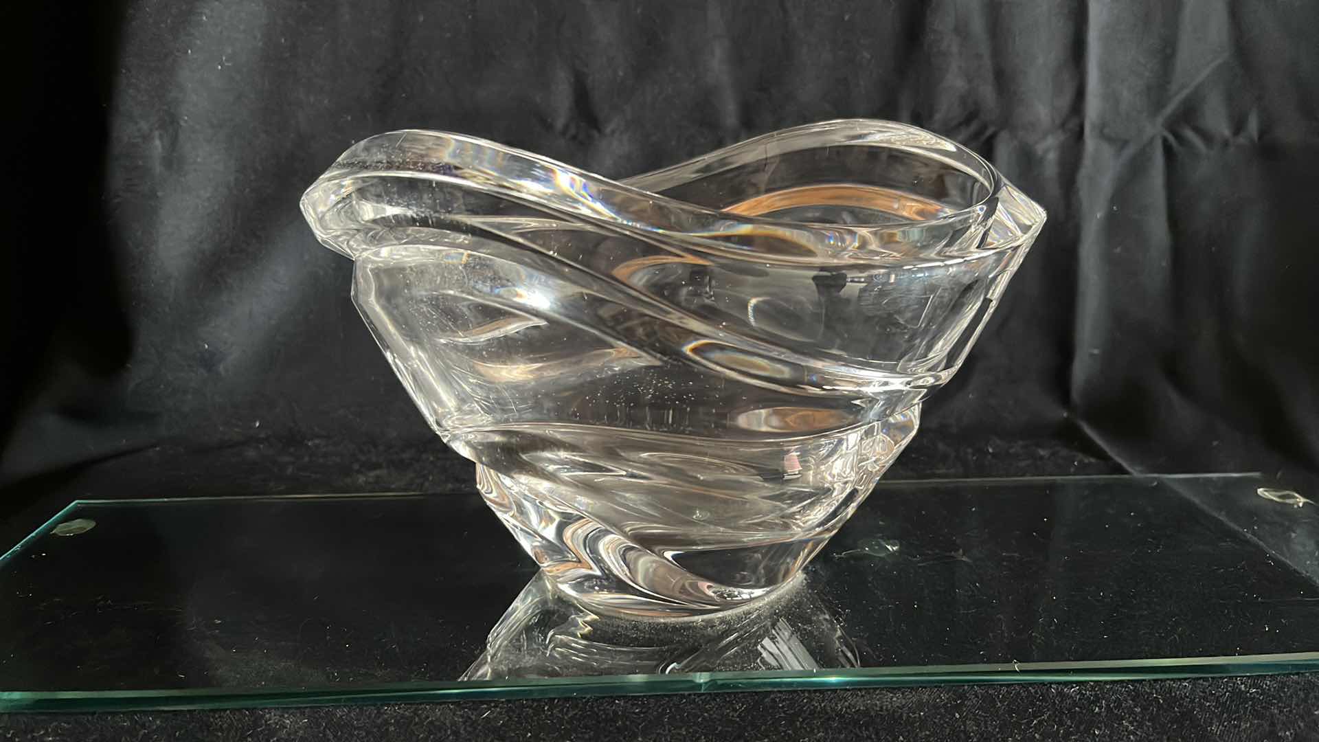 Photo 3 of LENNOX TIDES COLLECTION OVAL 8” BOWL W ATTACHED GLASS, 18.25” X 5.25”