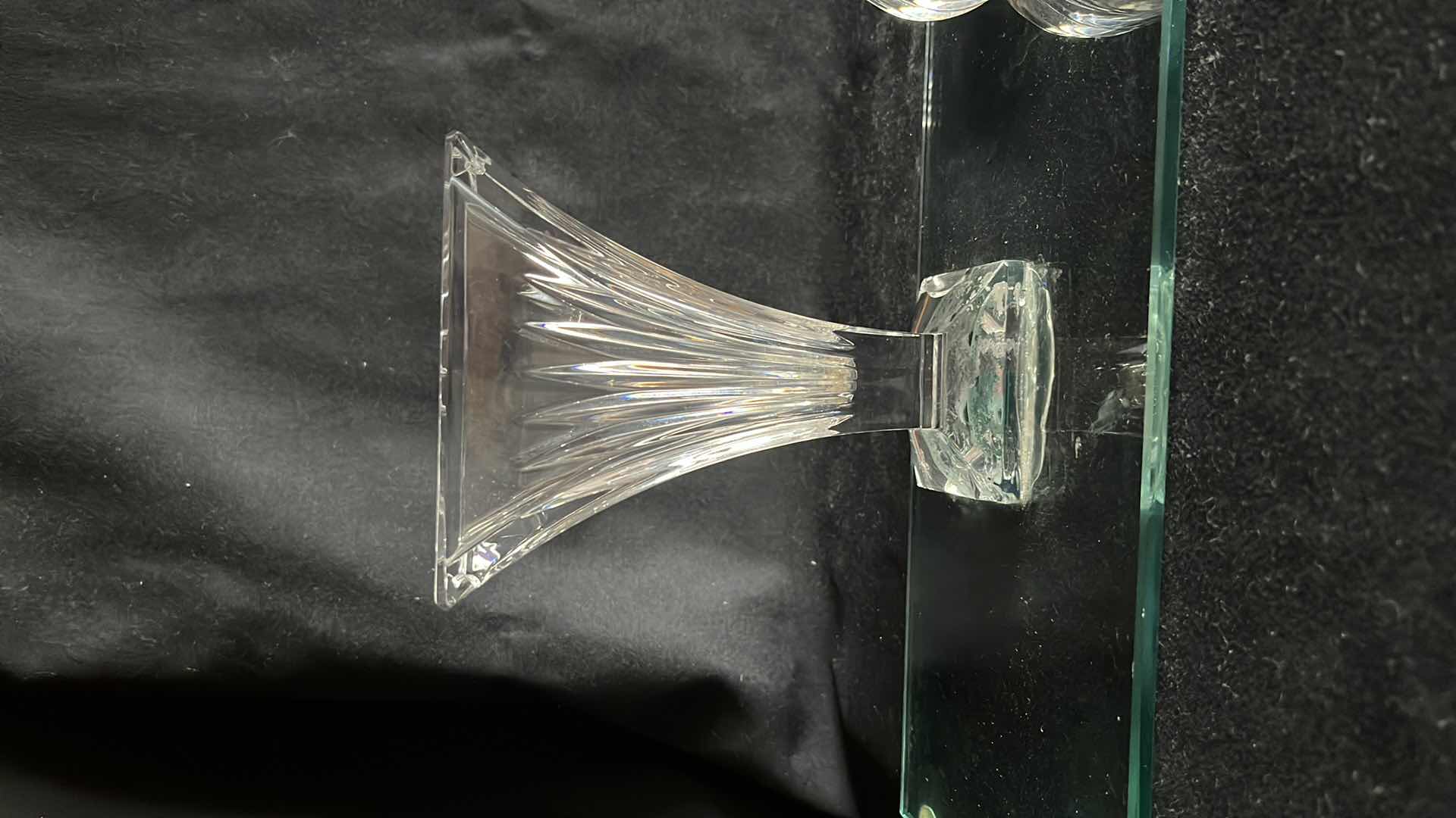 Photo 2 of WATERFORD CRYSTAL DISPLAY PIECES W ATTACHED GLASS 5.25” X 18.25” X 6.25”