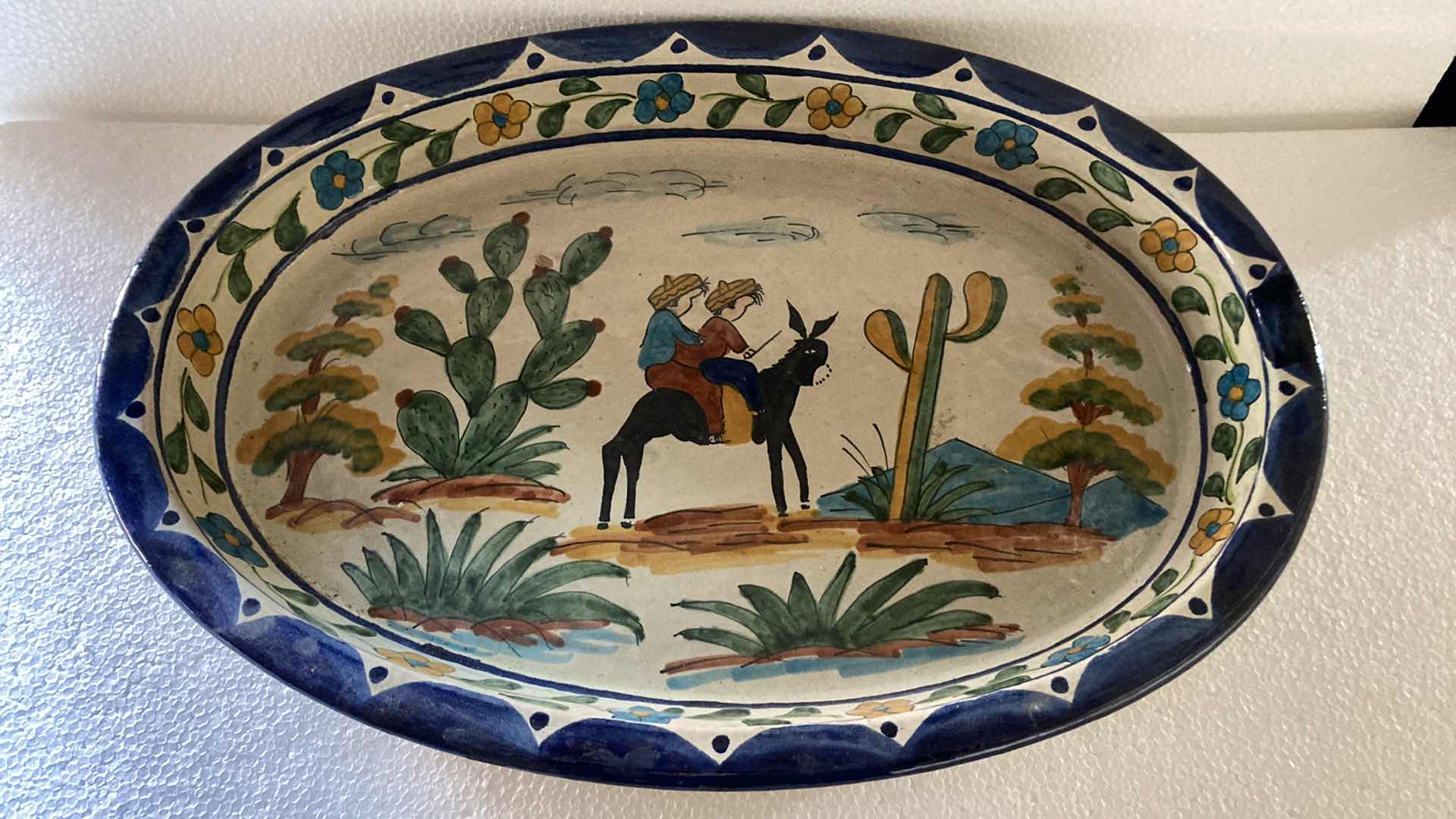 Photo 1 of MEXICAN CERAMIC PLATTER 20” X 14”