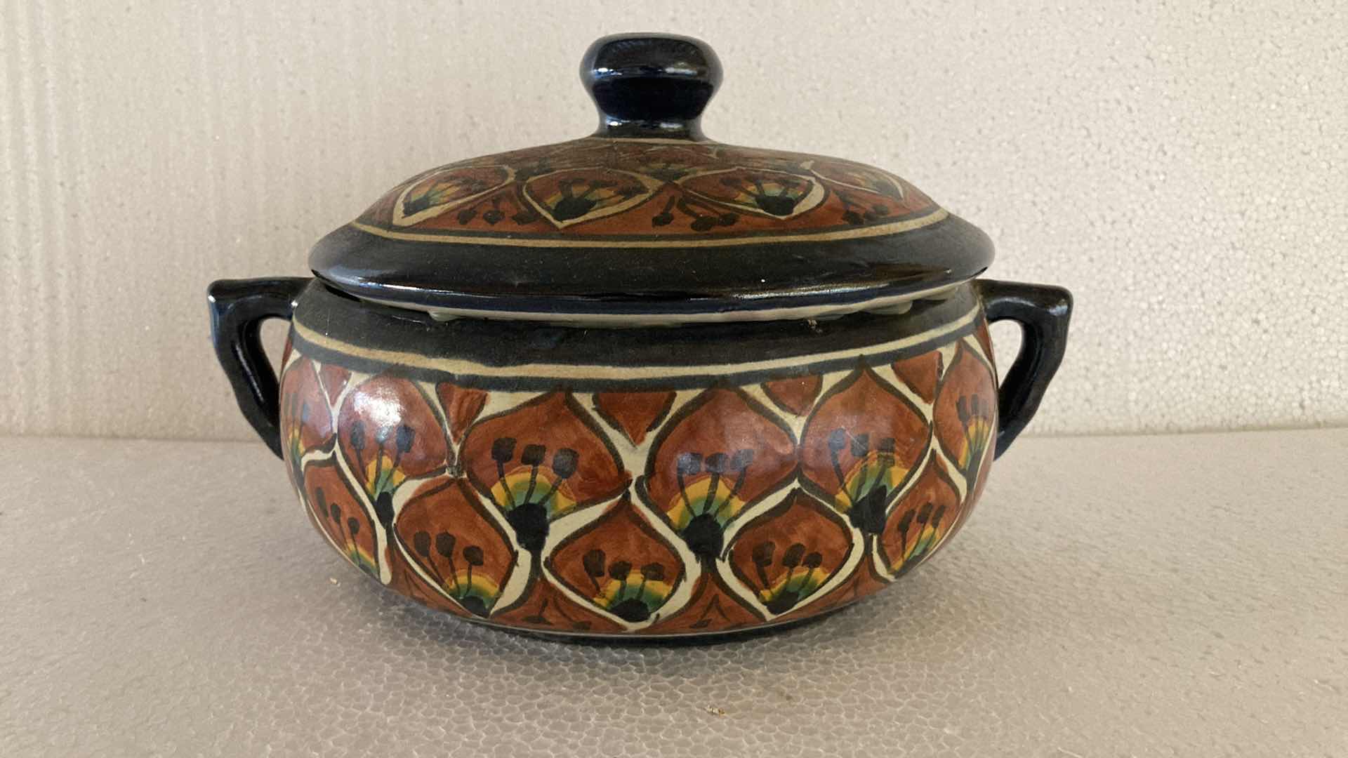 Photo 2 of SOUTH AMERICAN CERAMIC SEALED LID TUREEN 12” X 7”