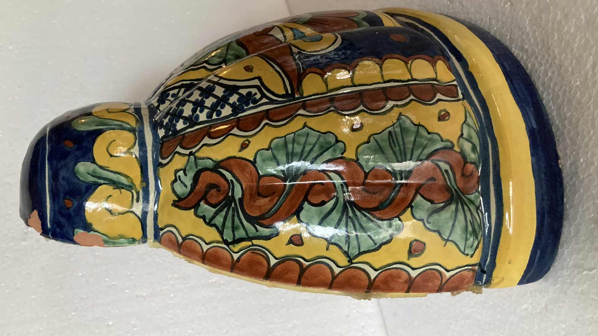 Photo 3 of MEXICAN HAND PAINTED CERAMIC HANGING BELL 12” X 5” H 12”
