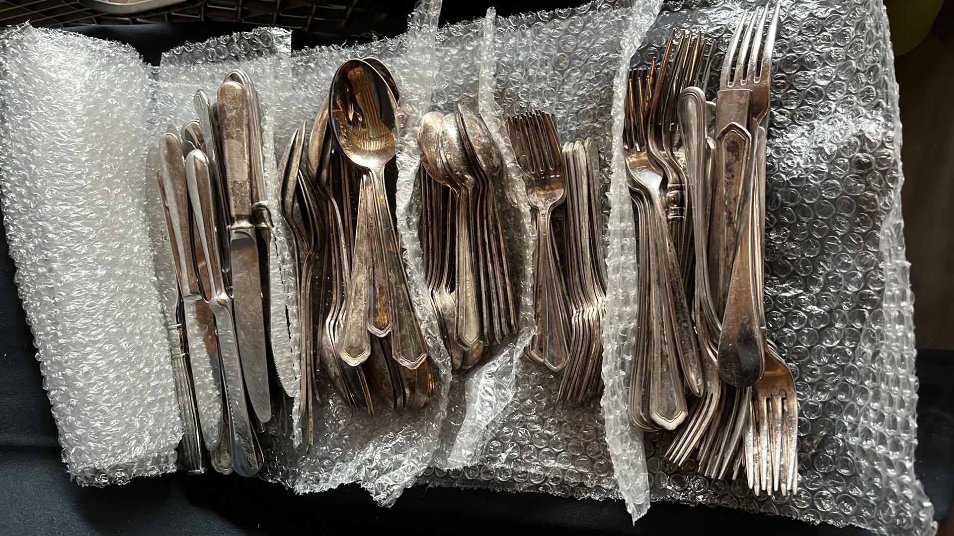 Photo 2 of FLATWARE VARIOUS STYLES, BUTTER KNIFE, SMALL SPOON, SERVING SPOON, SALAD FORK, SMALL FORK 20 EACH (100 TOTAL)