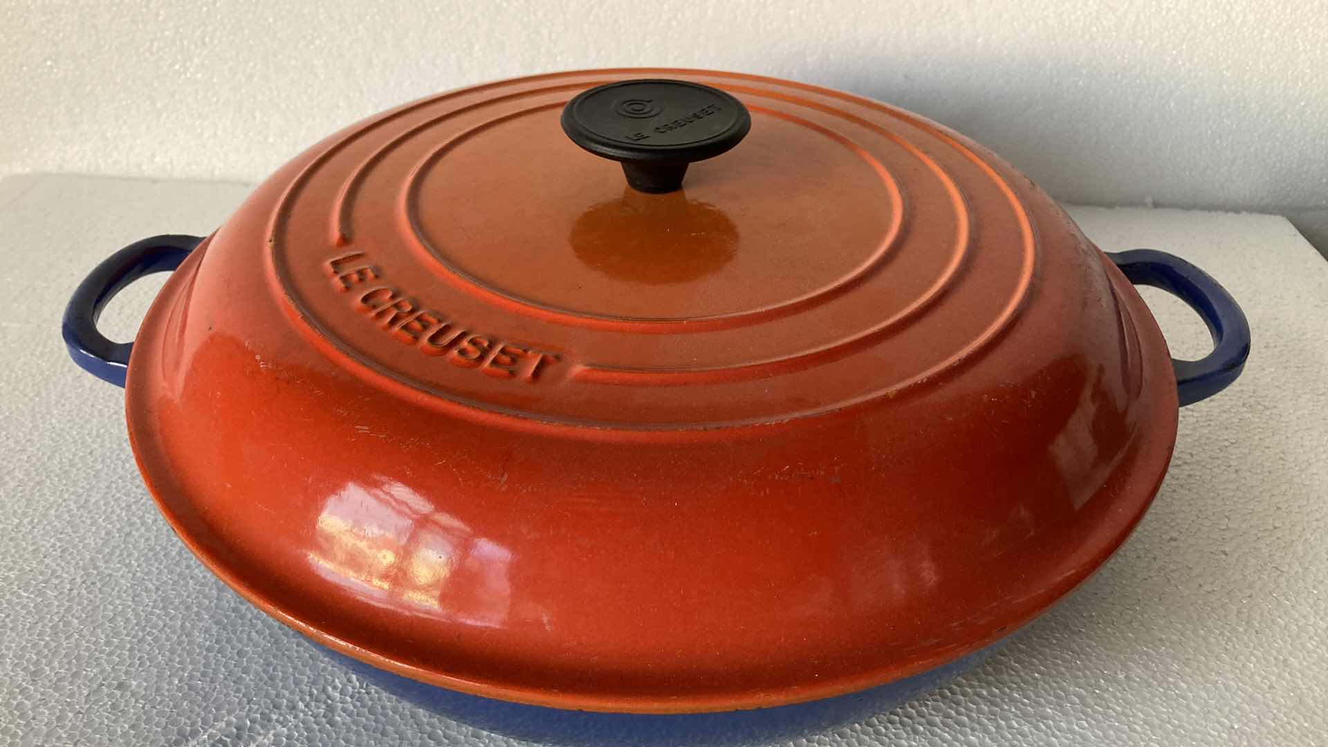 Photo 2 of LE CREUSET 12” TWO TONE PAN W LID