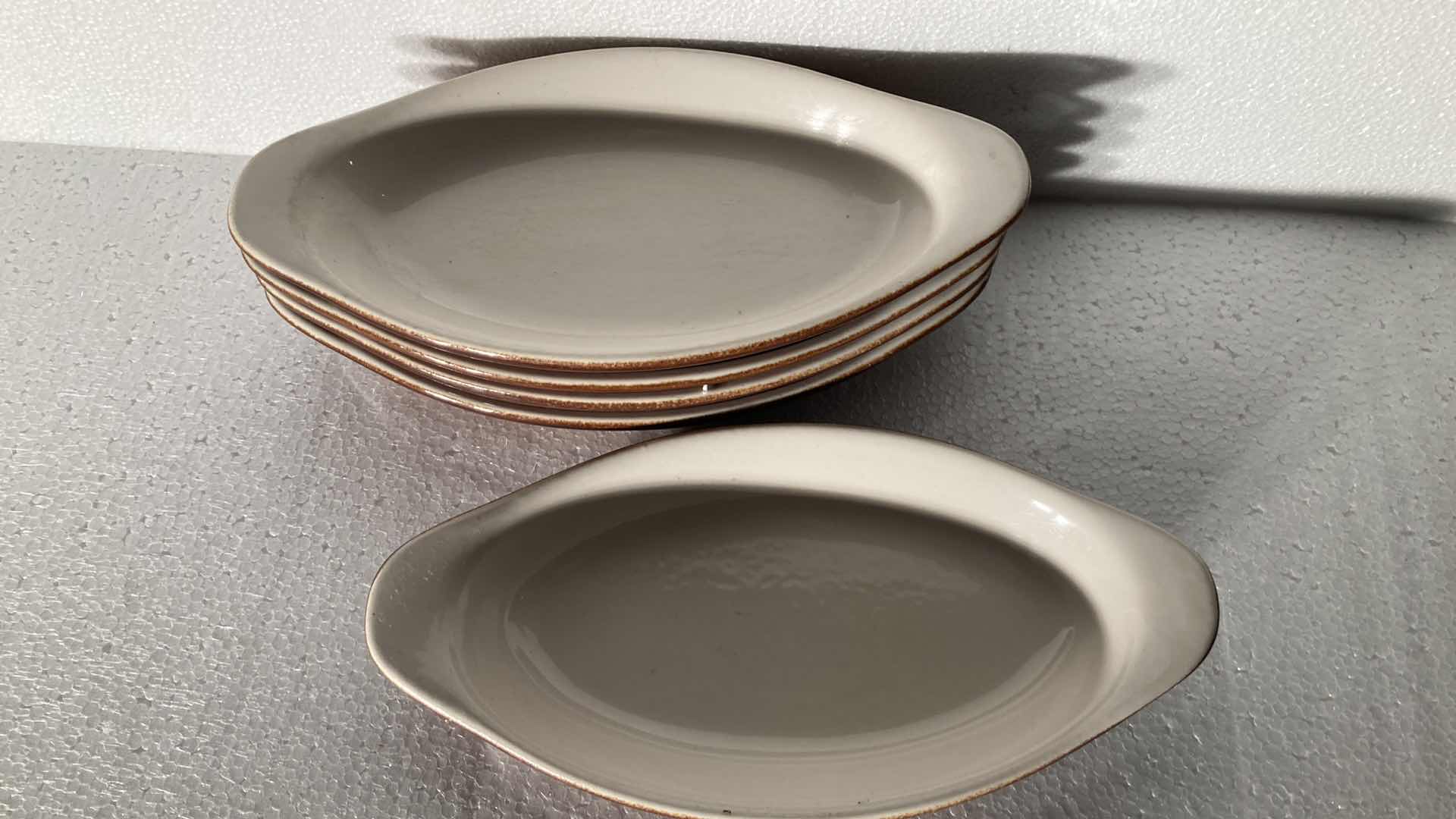 Photo 3 of DIVERSIFIED CERAMICS OVAL BROWN DISHES (5) 10” X 5”