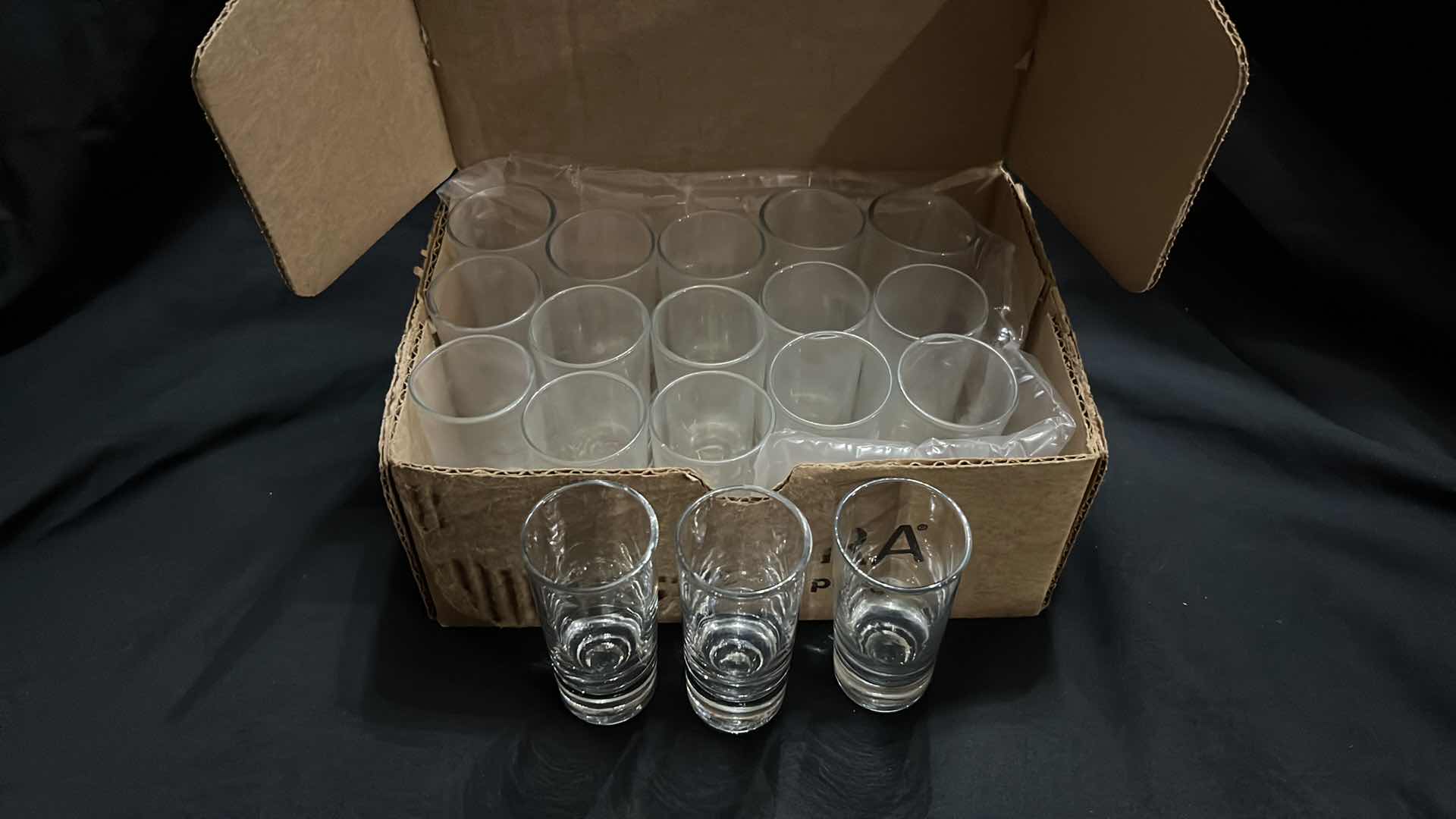 Photo 3 of CLEAR SHOT GLASS WITH HEAVY BASE 1.2 OZ, 1.25” X 3” (18)