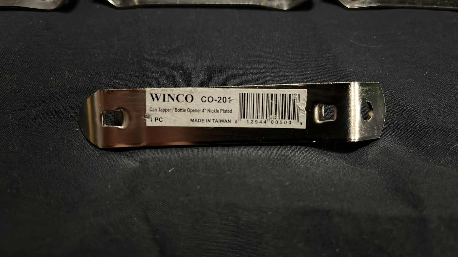 Photo 3 of WINCO CAN TAPPER BOTTLE OPENER, NICKEL PLATED 4” (15)