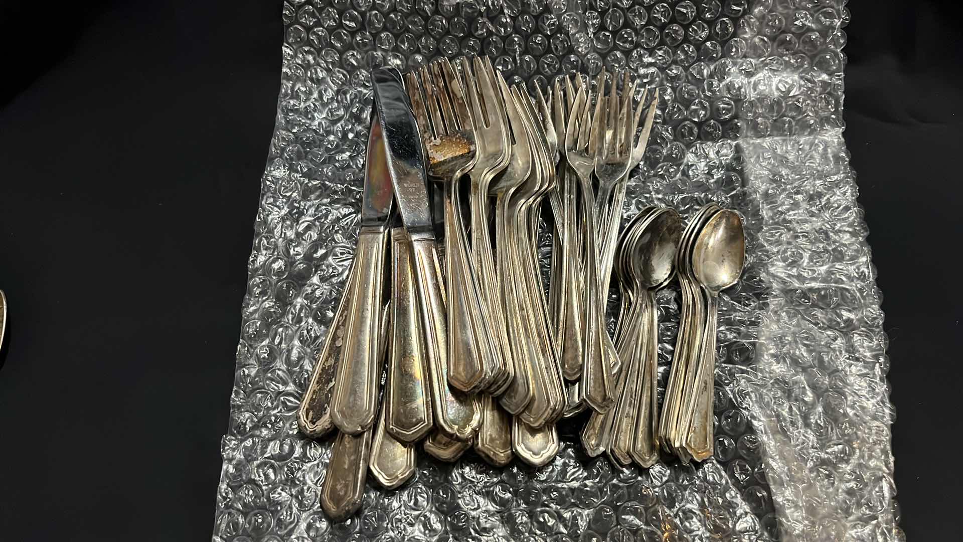 Photo 2 of FLATWARE, VARIOUS STYLES, 10 PCS EACH UTENSIL, 4.25” to 7” (40 PCS)