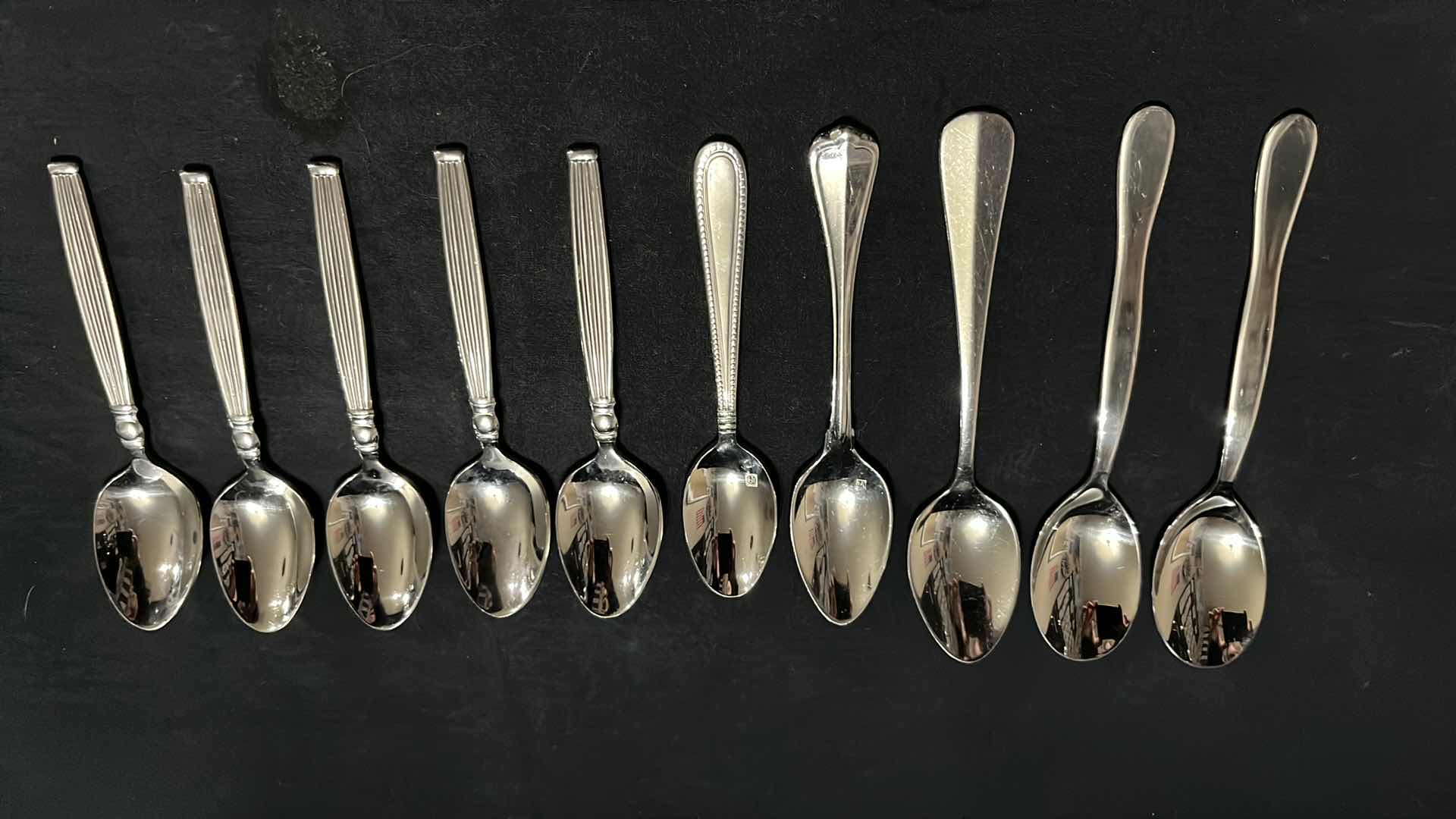 Photo 6 of STAINLESS STEEL FLATWARE, VARIOUS STYLES IN EACH UTENSIL, 10 OF EACH, 4.25” - 9.25” (50 PCS)