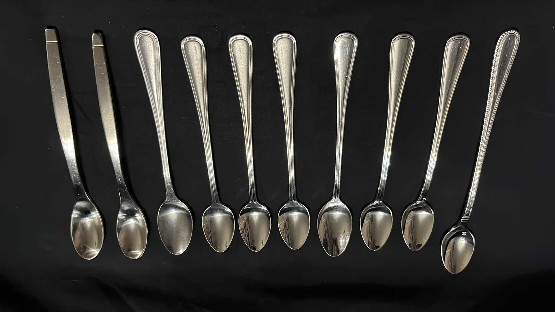 Photo 4 of STAINLESS STEEL FLATWARE, VARIOUS STYLES IN EACH UTENSIL, 10 OF EACH, 4.25” - 9.25” (50 PCS)