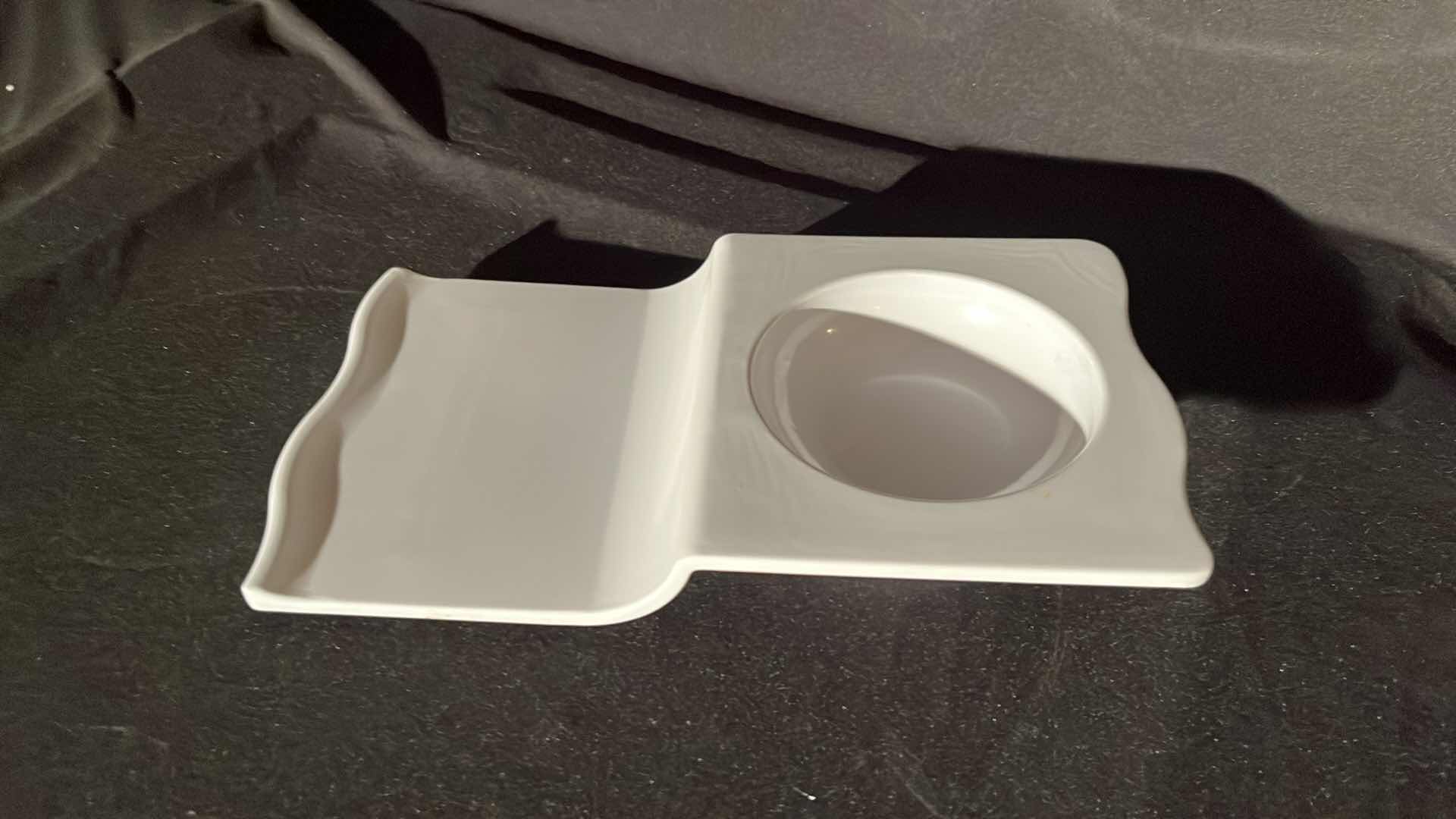 Photo 2 of G.E.T. ENTERPRISES ML-231-W WHITE 10 OZ TAPAS PLATE, 13" x 7.25"