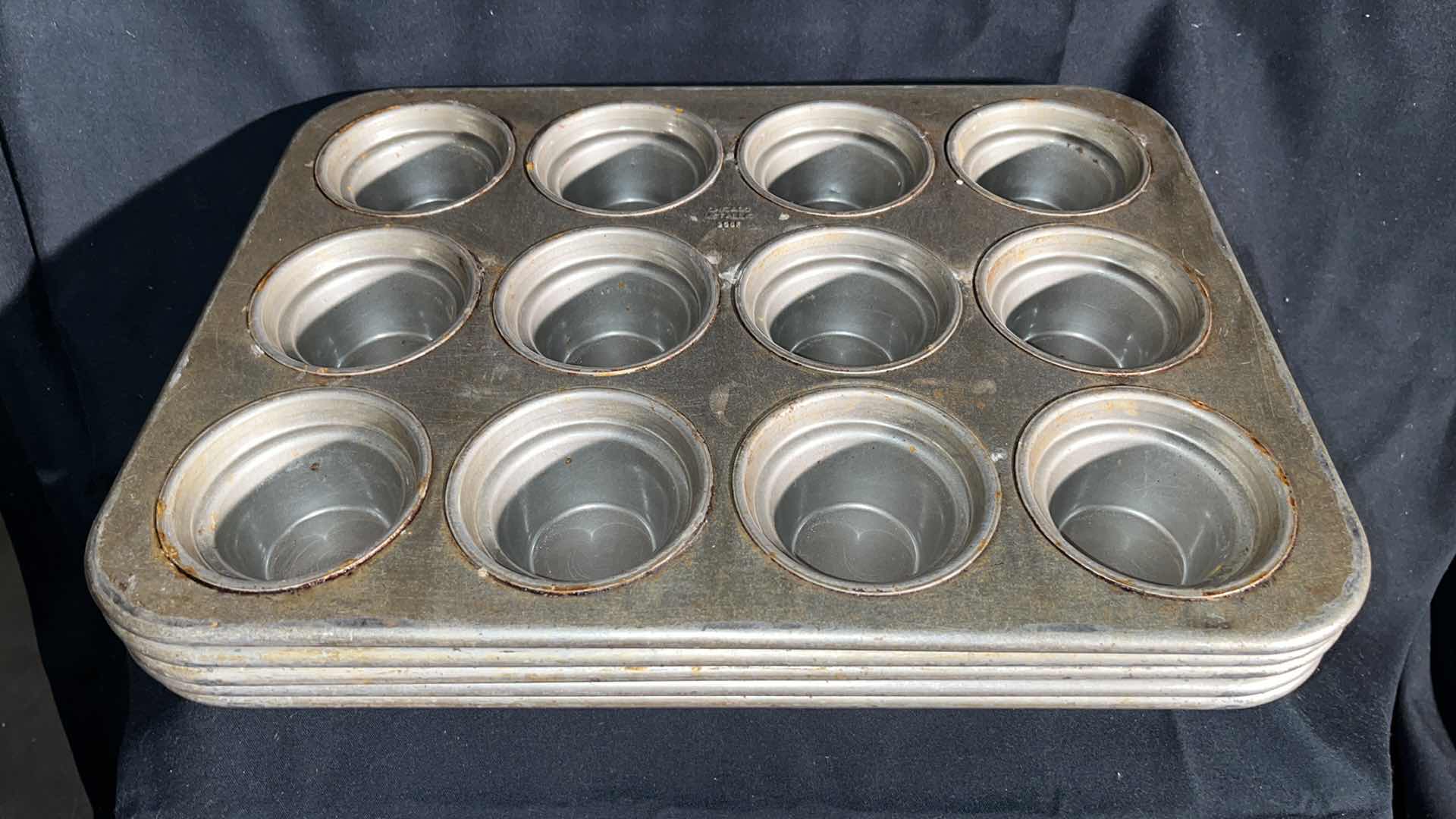 Photo 1 of CHICAGO METALLIC MUFFIN PAN, VARIOUS CONDITIONS MODEL #355F (5)
