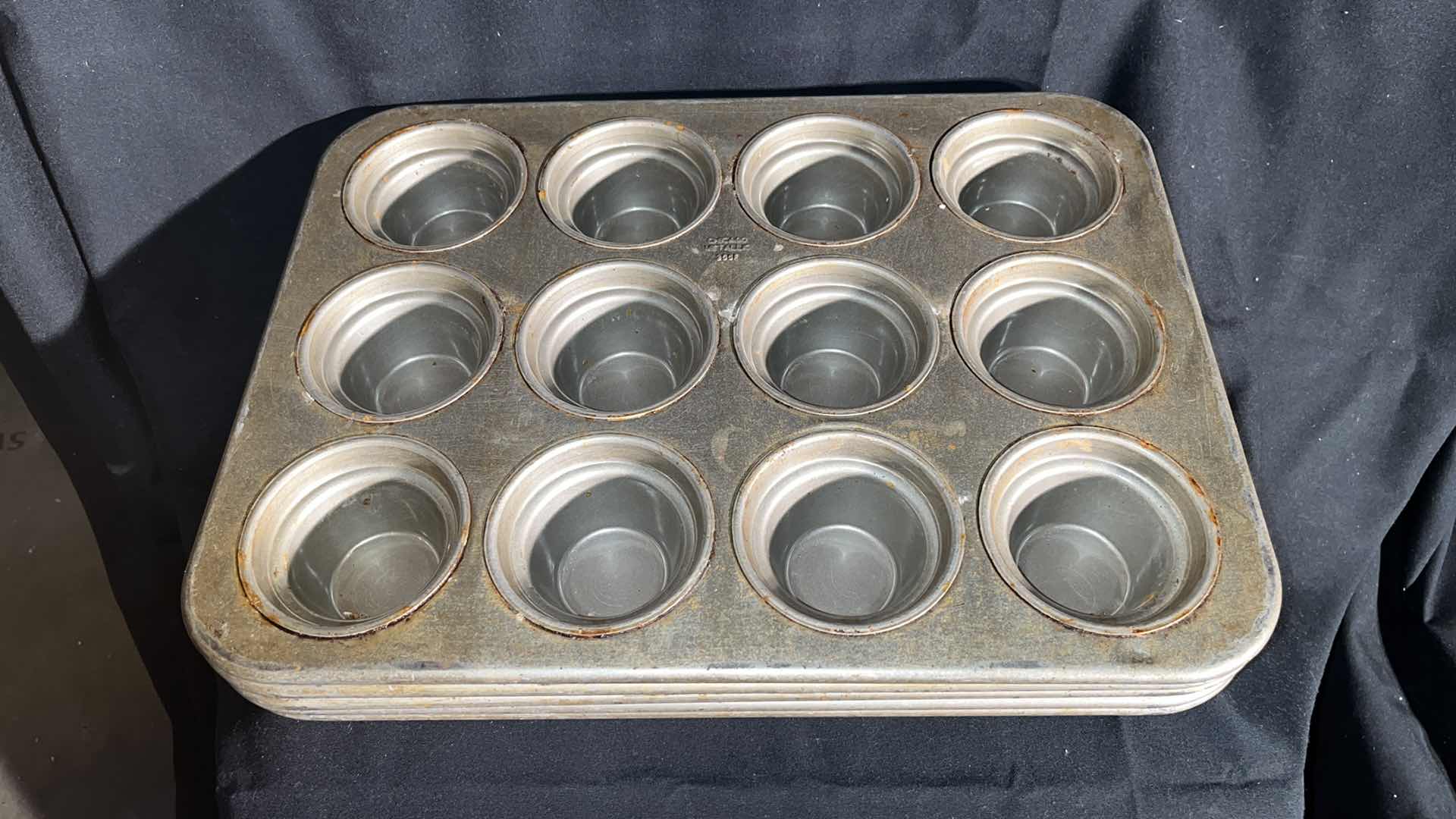 Photo 1 of CHICAGO METALLIC MUFFIN PAN, VARIOUS CONDITIONS MODEL #355F (5)