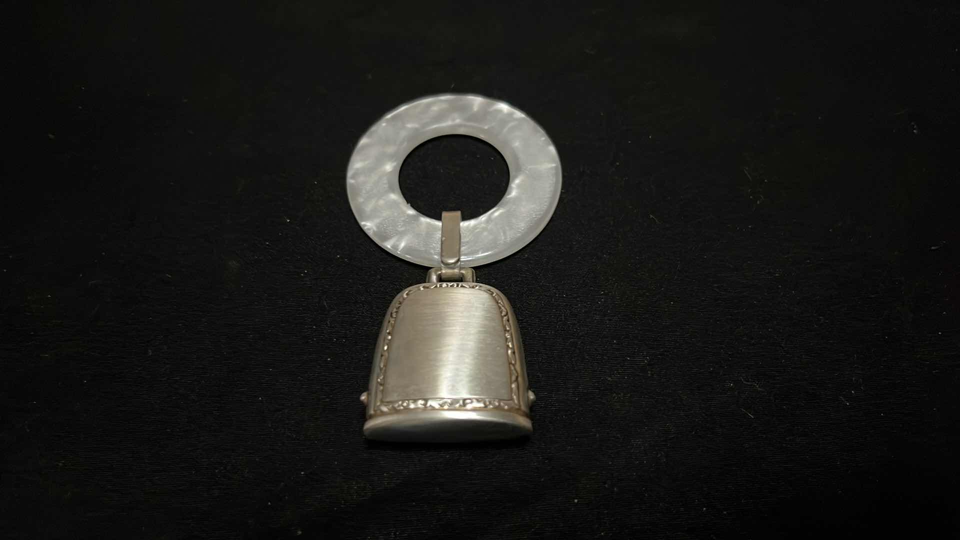 Photo 3 of NAPIER STERLING SILVER BABY RATTLE TEETHER