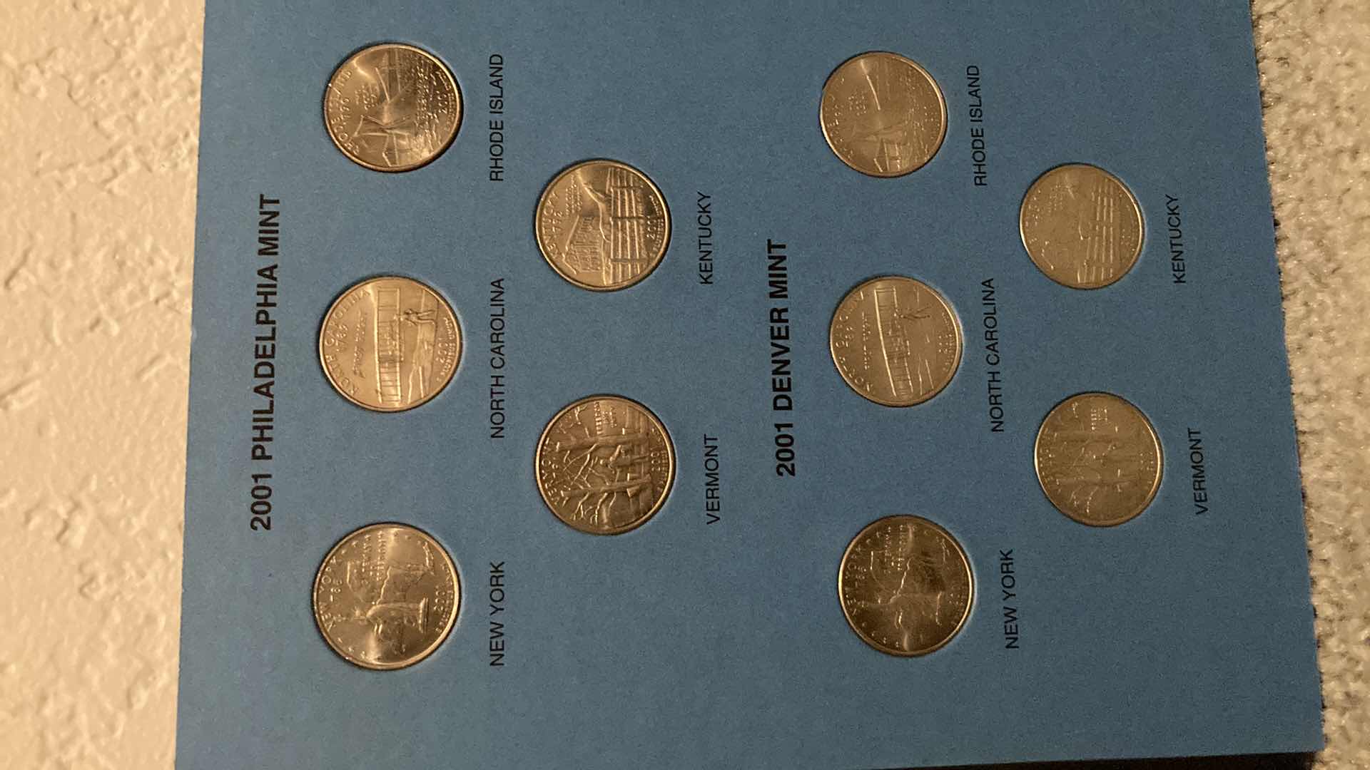 Photo 5 of OFFICIAL WHITMAN COIN FOLDER STATEHOOD QUARTERS COLLECTION 1999-2001 NO. 1 W COMPLETE COLLECTION OF QUARTERS